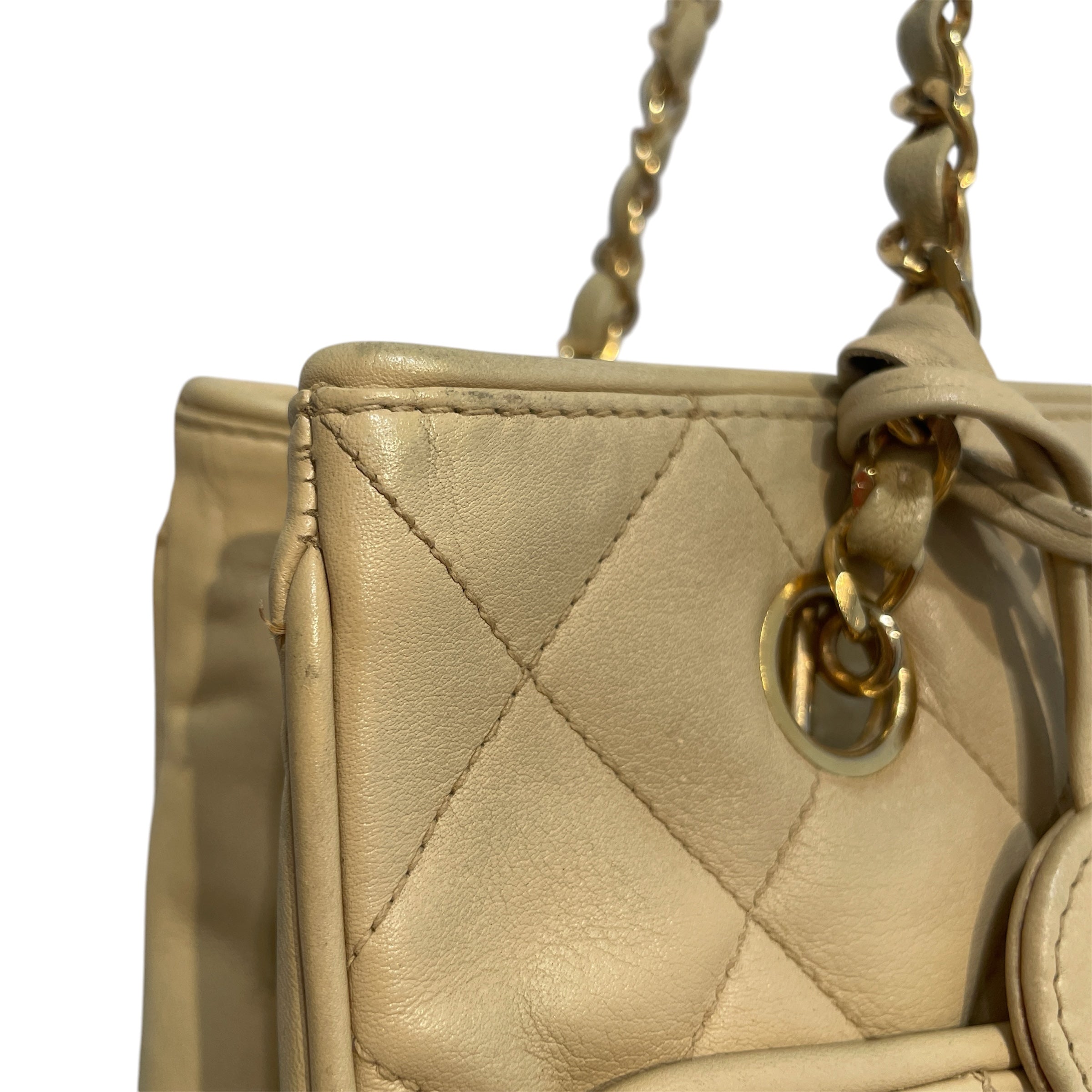 CHANNEL/Tote Bag/Leather/CRM/Lambskin Tote view 7