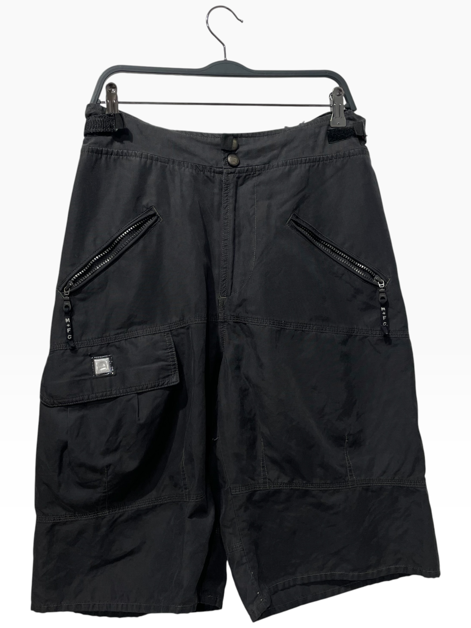 MARITHE FRANCOIS GIRBAUD/Shorts/32/Cotton/BLK/Utility Shorts view 1