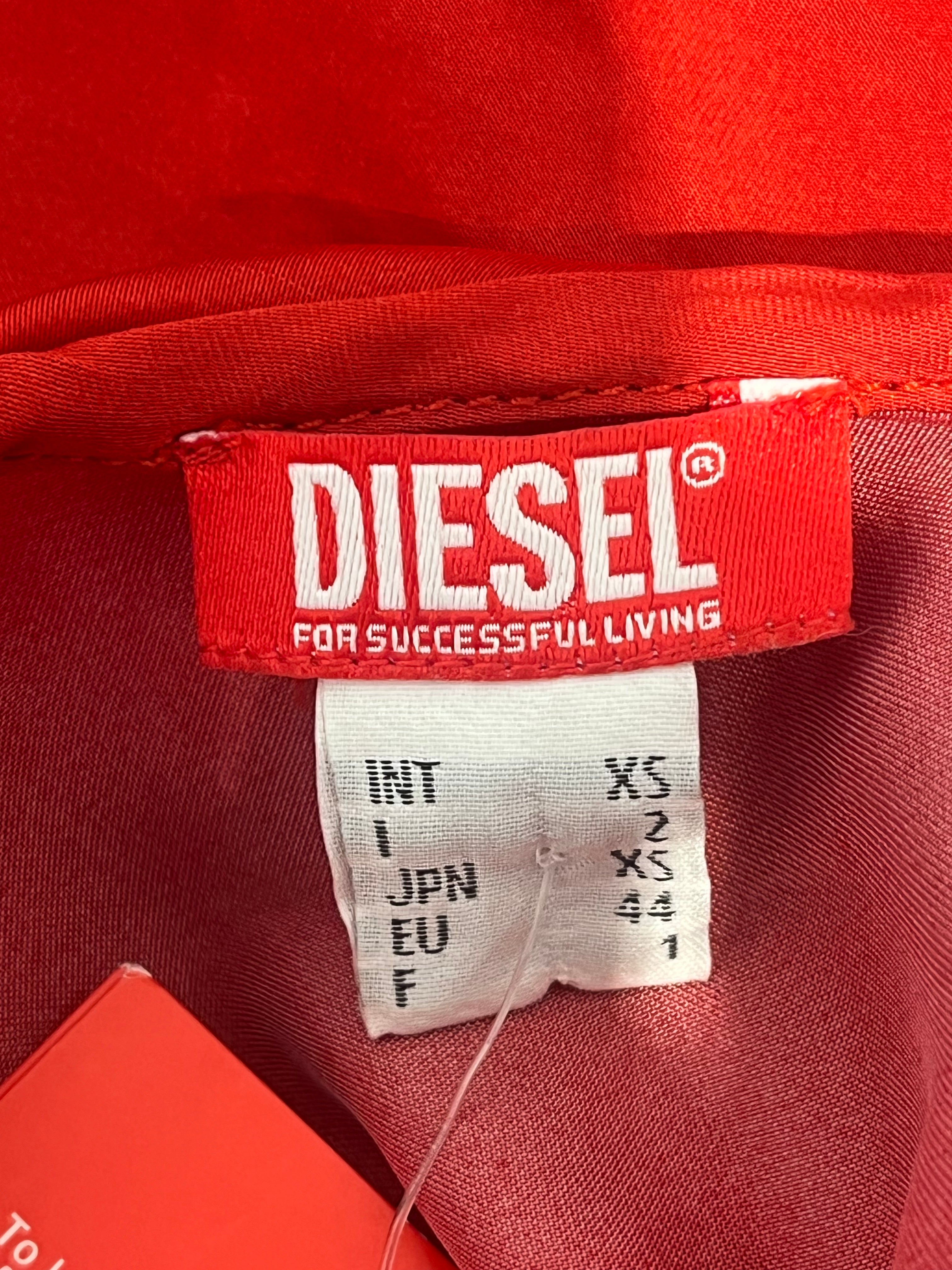 DIESEL/SS Dress/WHITE DIESEL LOGO MINI DRESS view 3