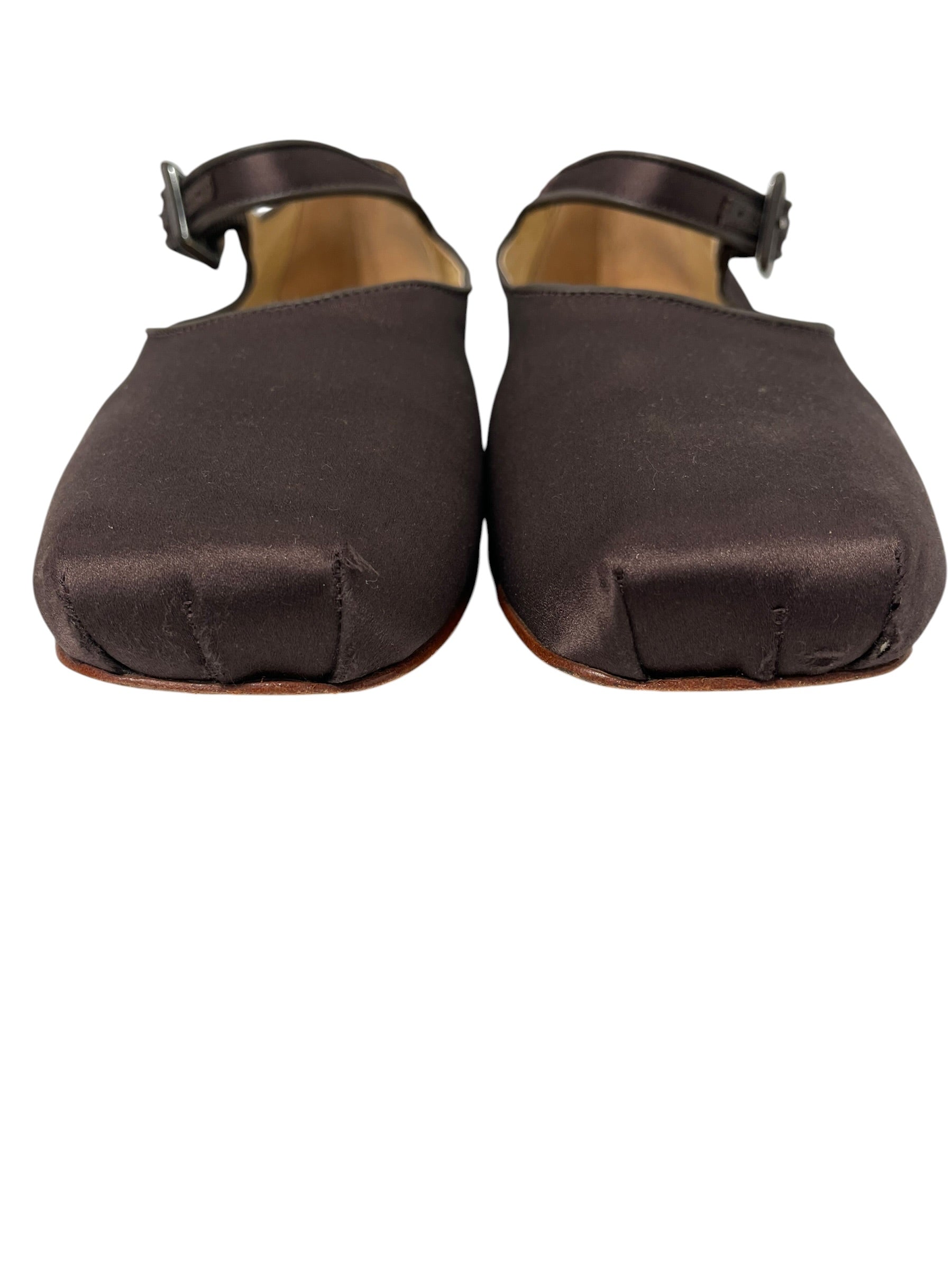 Sandy Liang/Flat Shoes/EU 41/BRW/TOP BUCKLE BROWN WOOD SOLE view 5