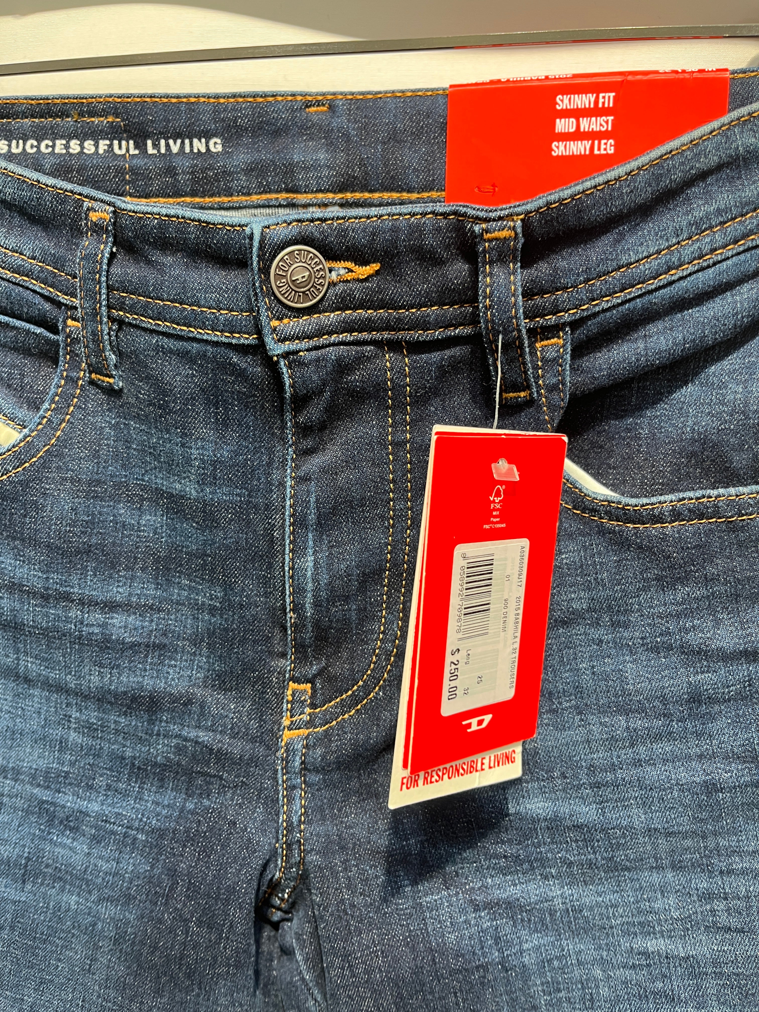 DIESEL/Skinny Pants/25/Cotton/IDG/2015 babhila NWT view 6