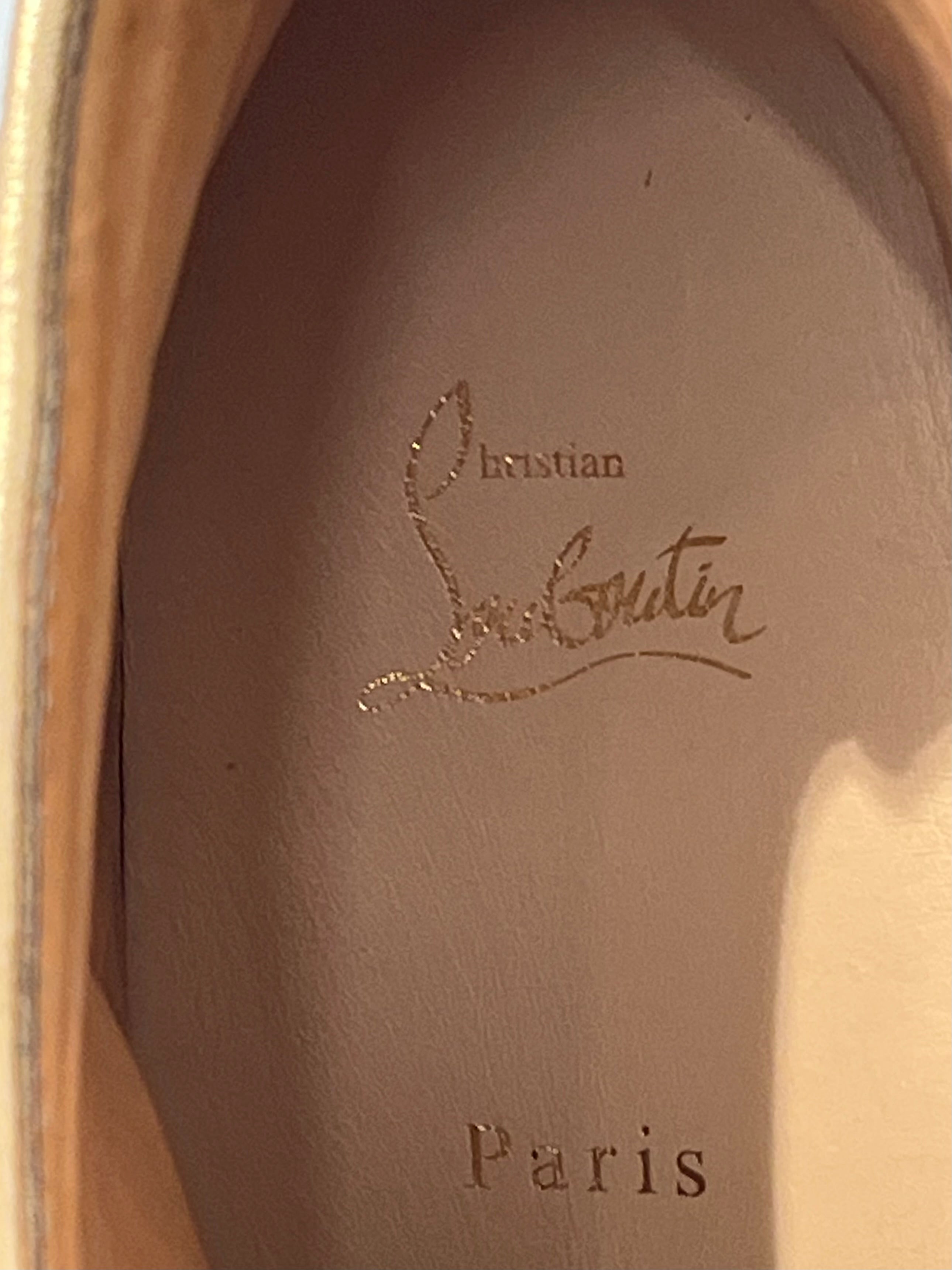 Christian Louboutin/Hi-Sneakers/US 12/Leather/NVY/SPIKE HI TOP USA COLORS view 5