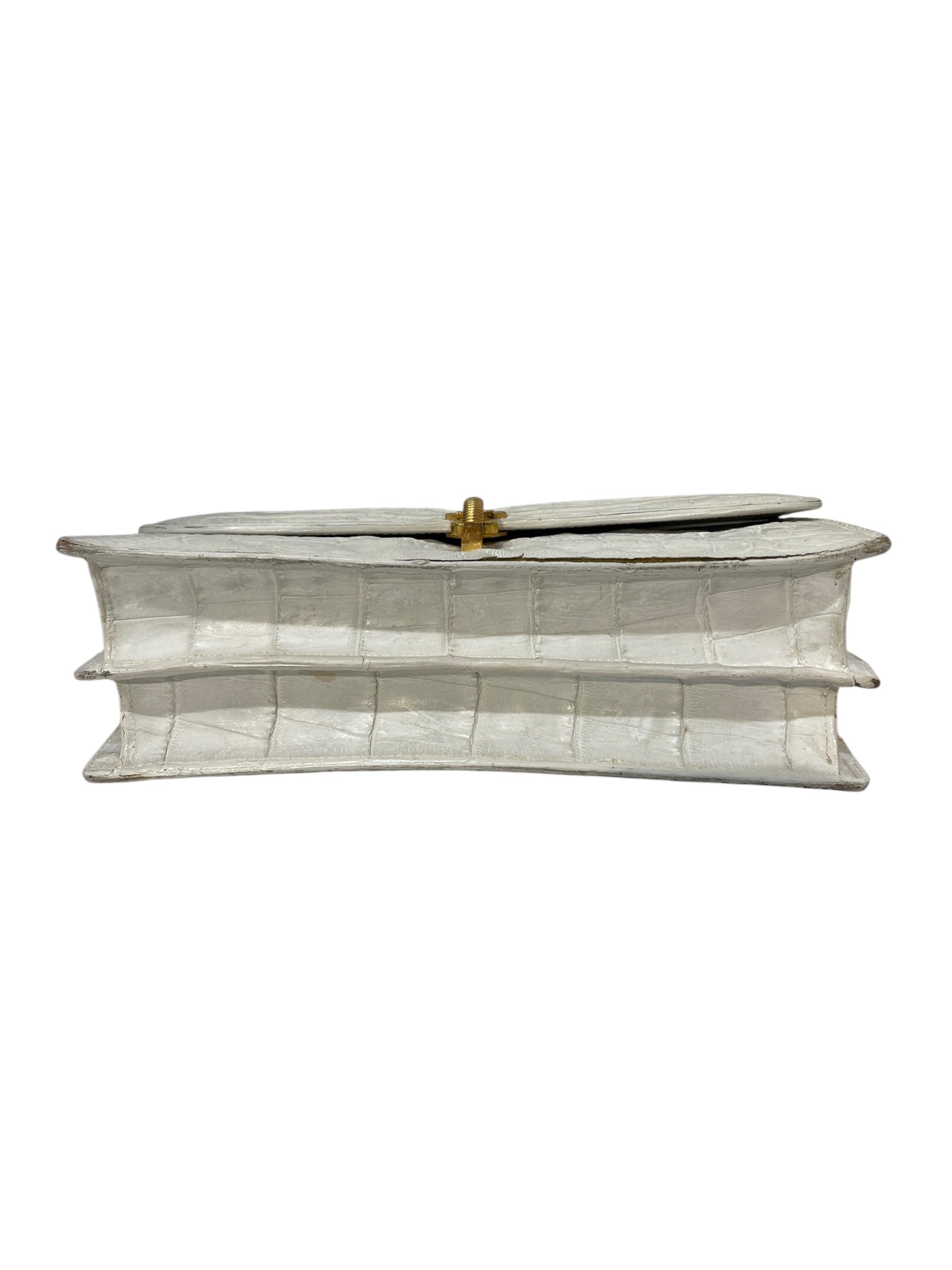 Lucille de Paris/Hand Bag/Animal Pattern/WHT/VINTAGE 'croco sauvage' view 3