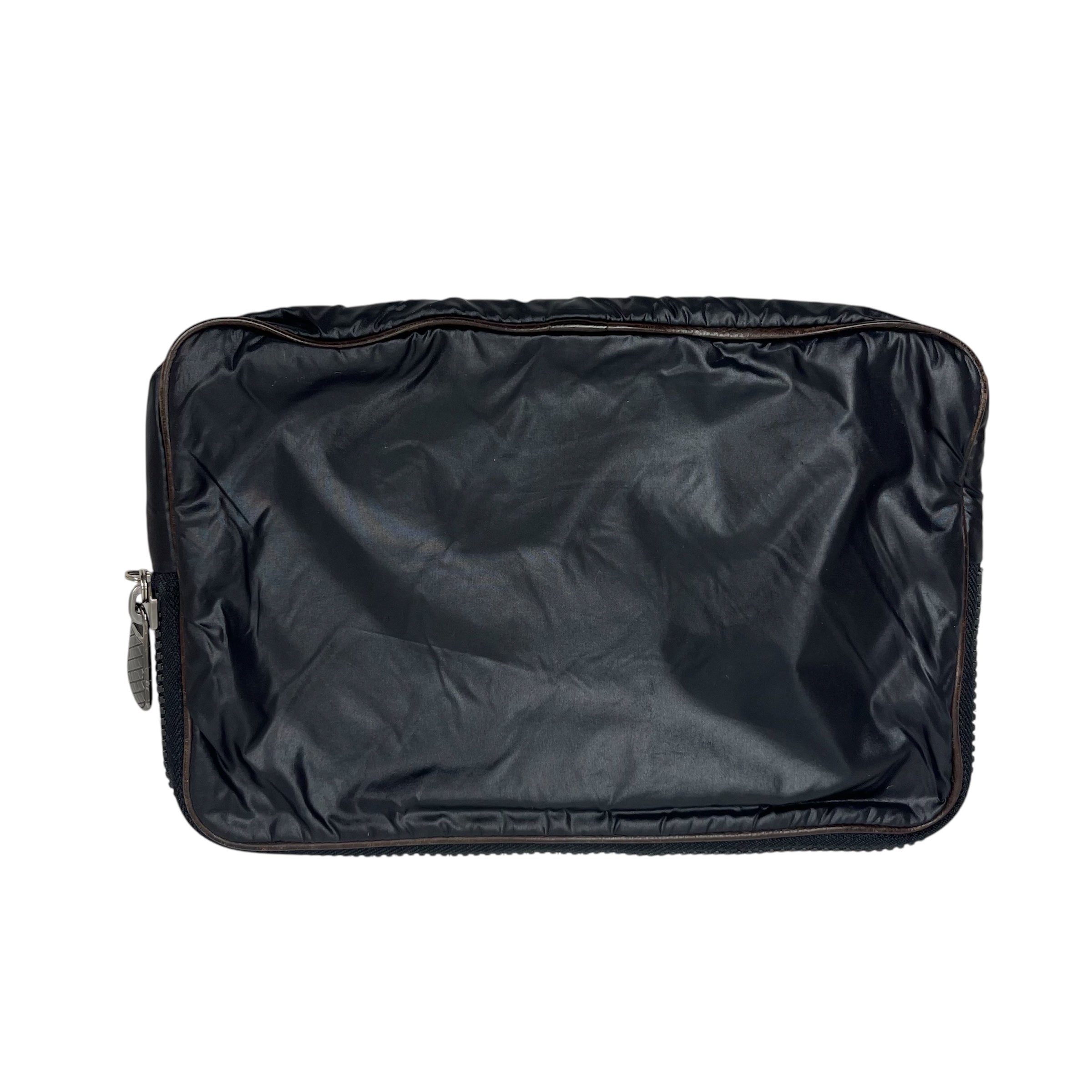 BOTTEGA VENETA/Clutch Bag/Nylon/BLK/3-ZIP CLUTCH view 2