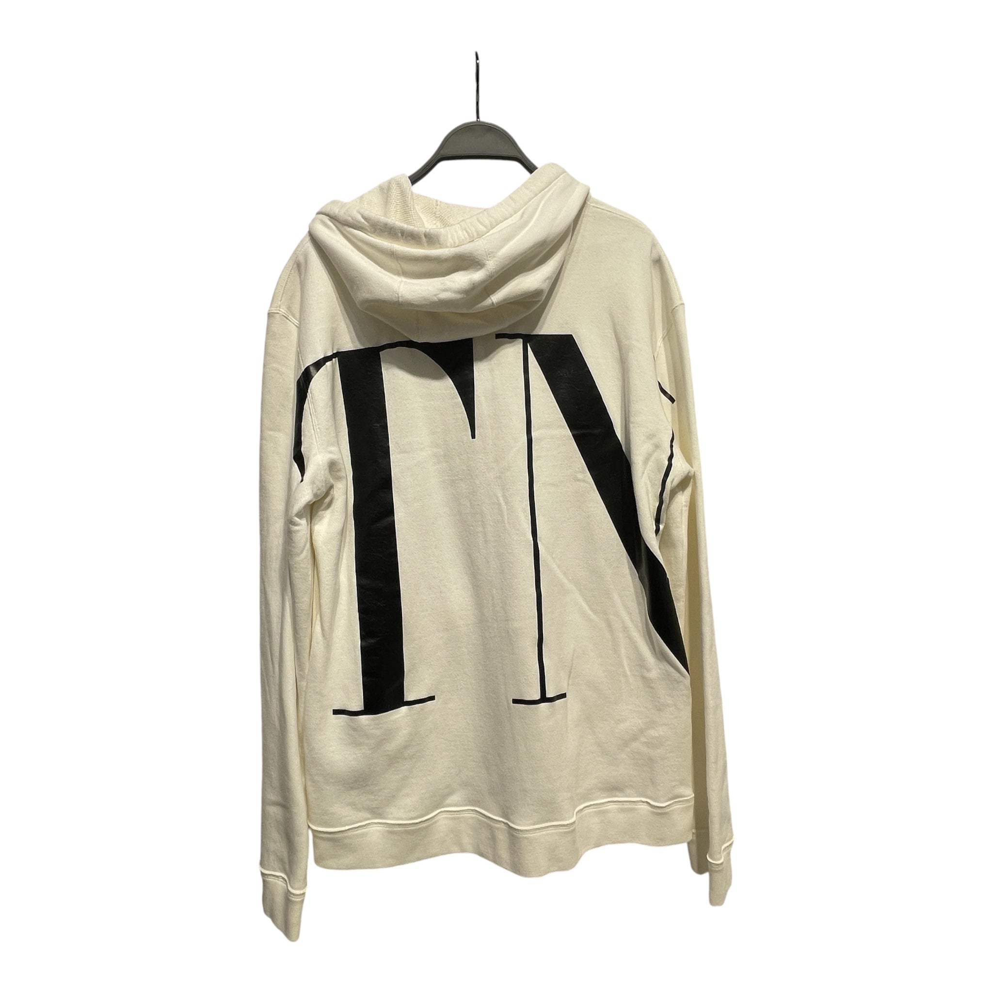 VALENTINO/Zip Up Hoodie/XL/Polyester/WHT/vltn/ view 2