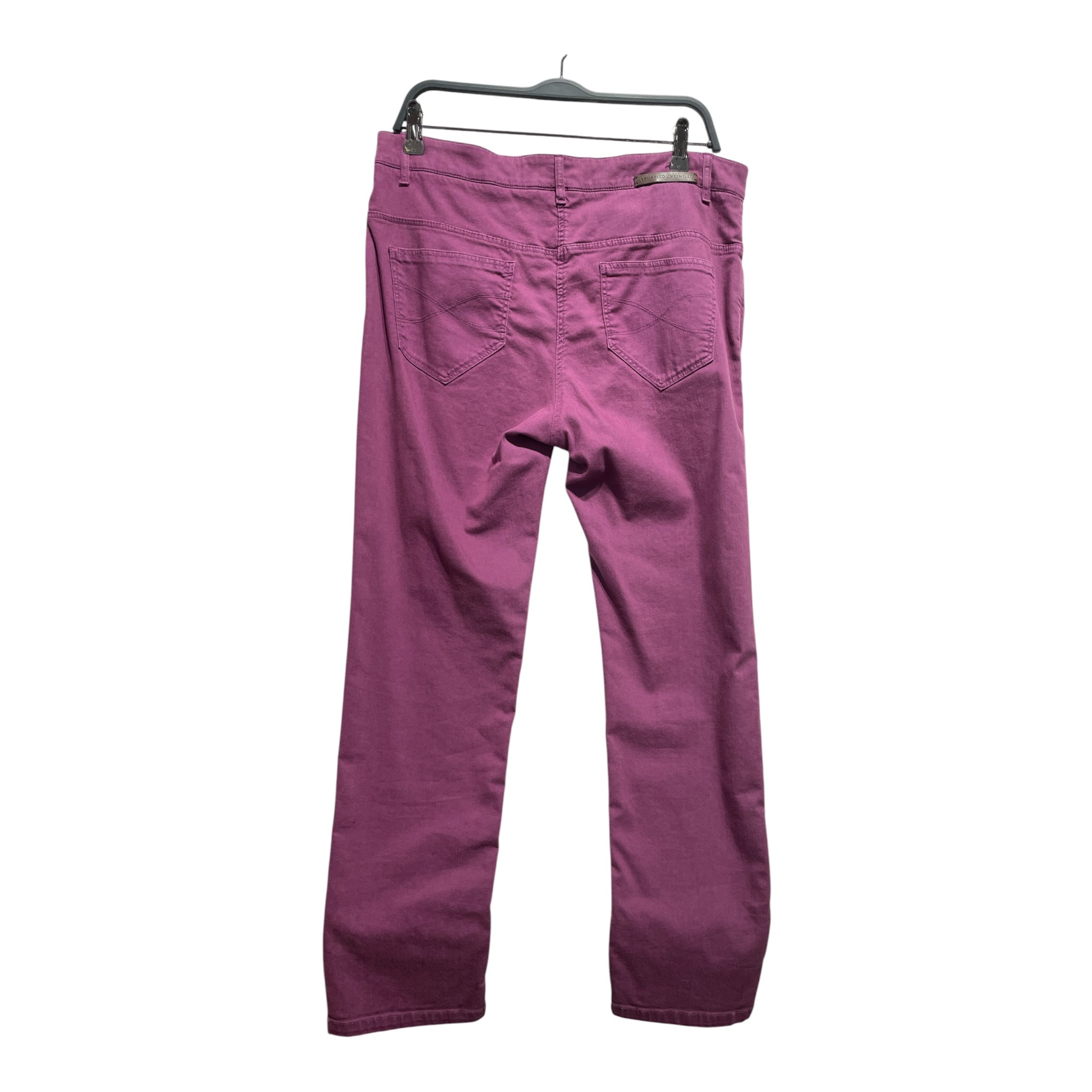 BRUNELLO CUCINELLI/Straight Pants/10/Cotton/PPL/Barney Colored Pants view 2