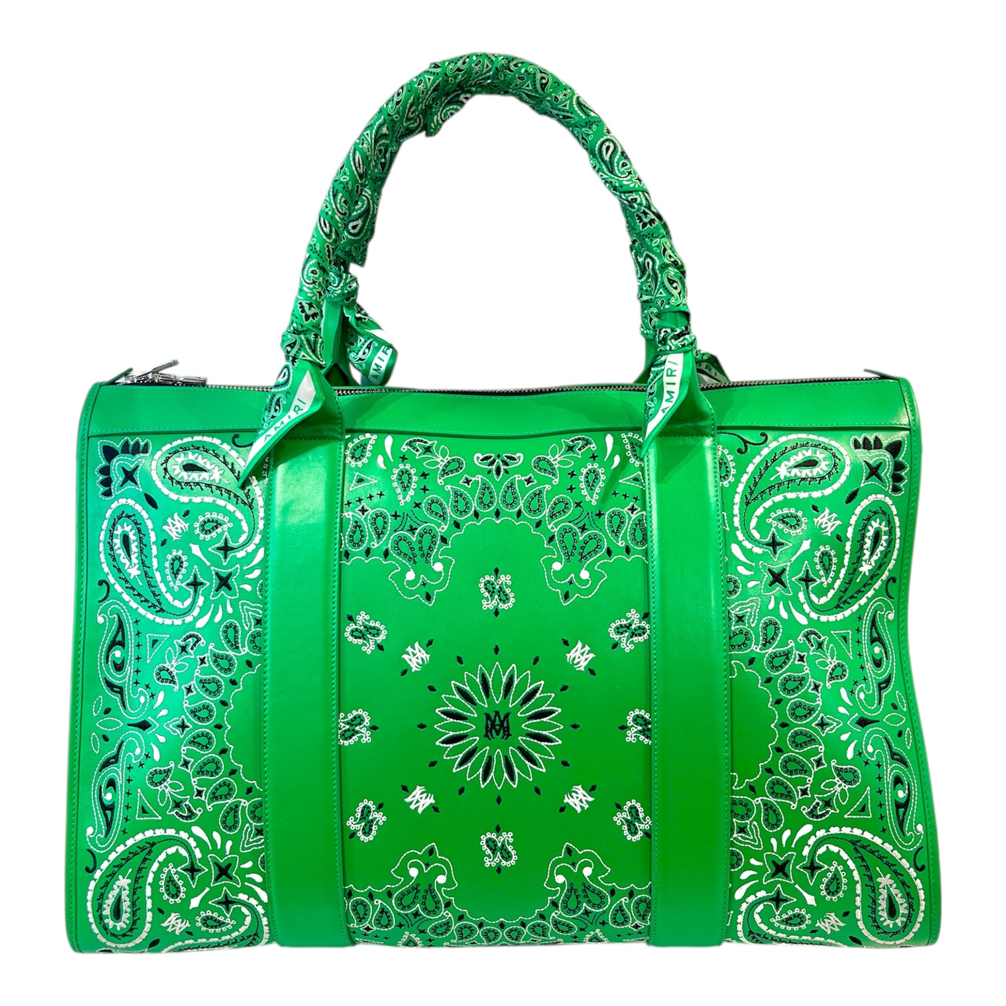 AMIRI/Tote Bag/Paisley/Leather/GRN/BANDANA WEEKENDER view 2