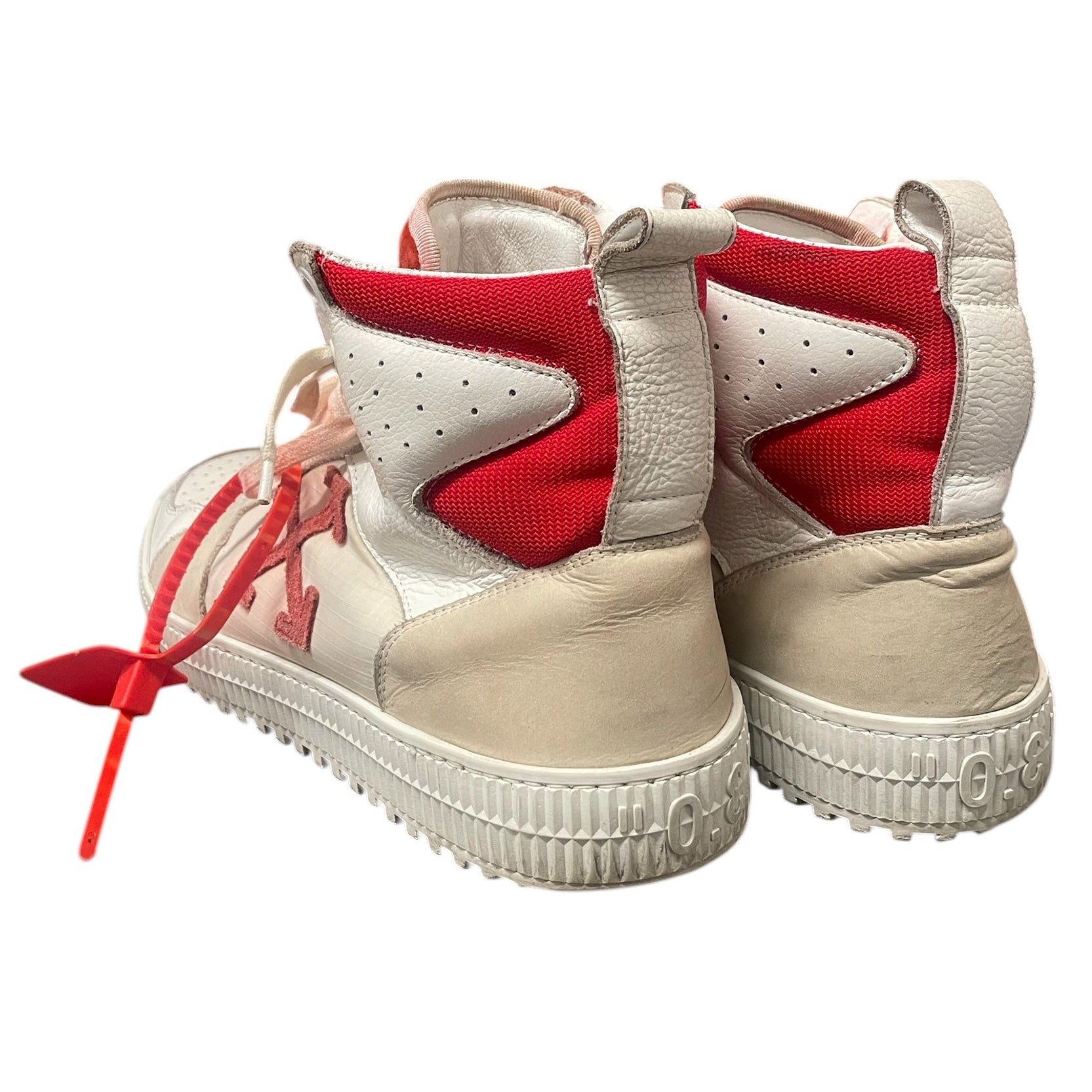 OFF-WHITE/Hi-Sneakers/EU 43/Leather/WHT/HIGHTOP RED view 2