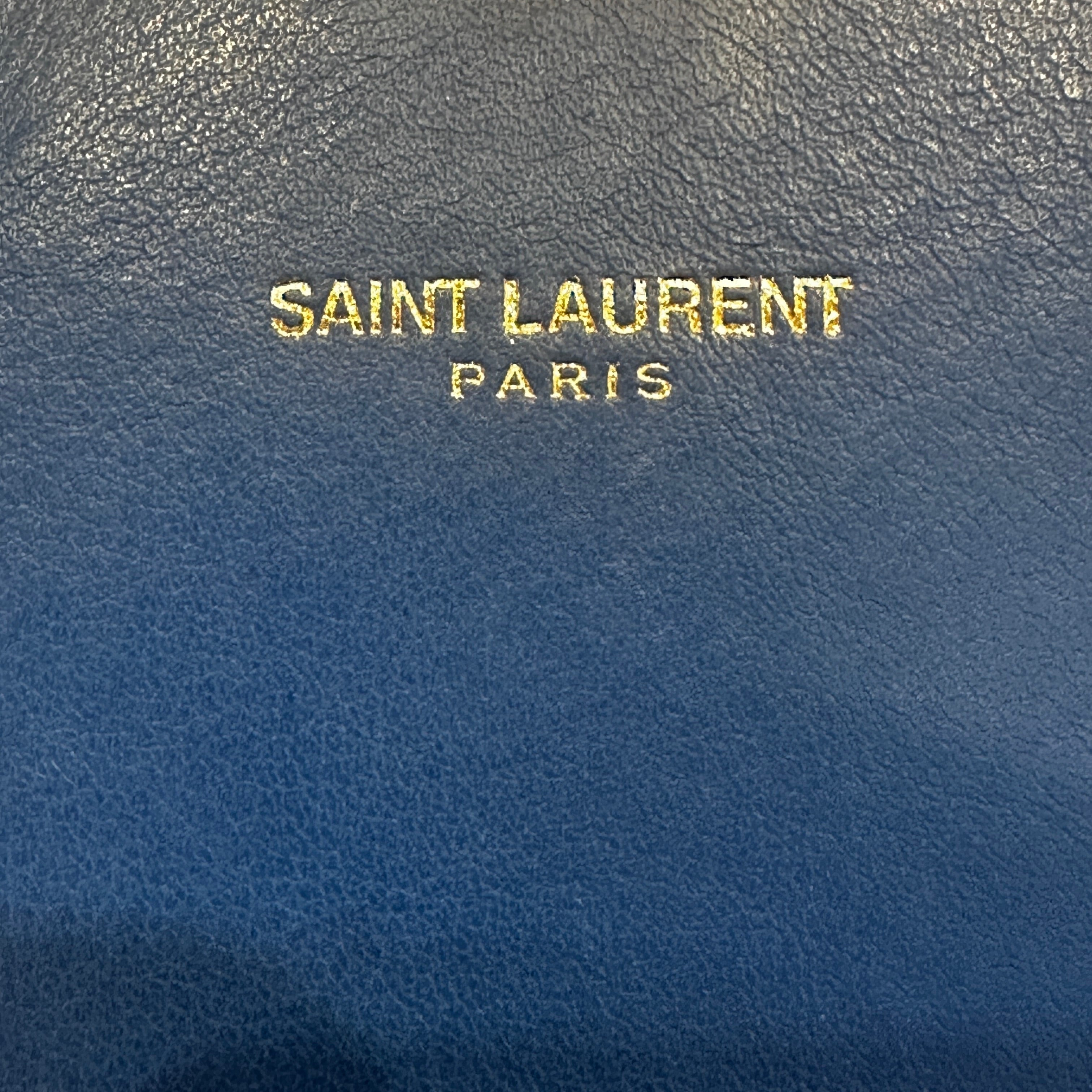 SAINT LAURENT/Long Wallet/Leather/BLU/ligne/y view 3
