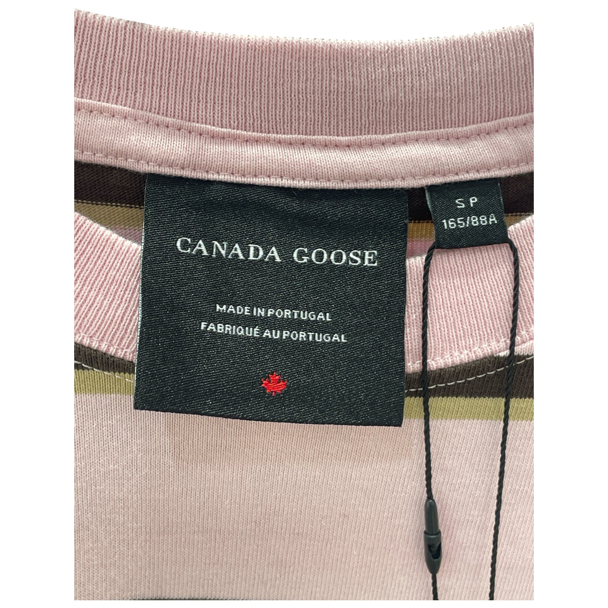 CANADA GOOSE/T-Shirt/S/Stripe/Cotton/PNK/ view 3