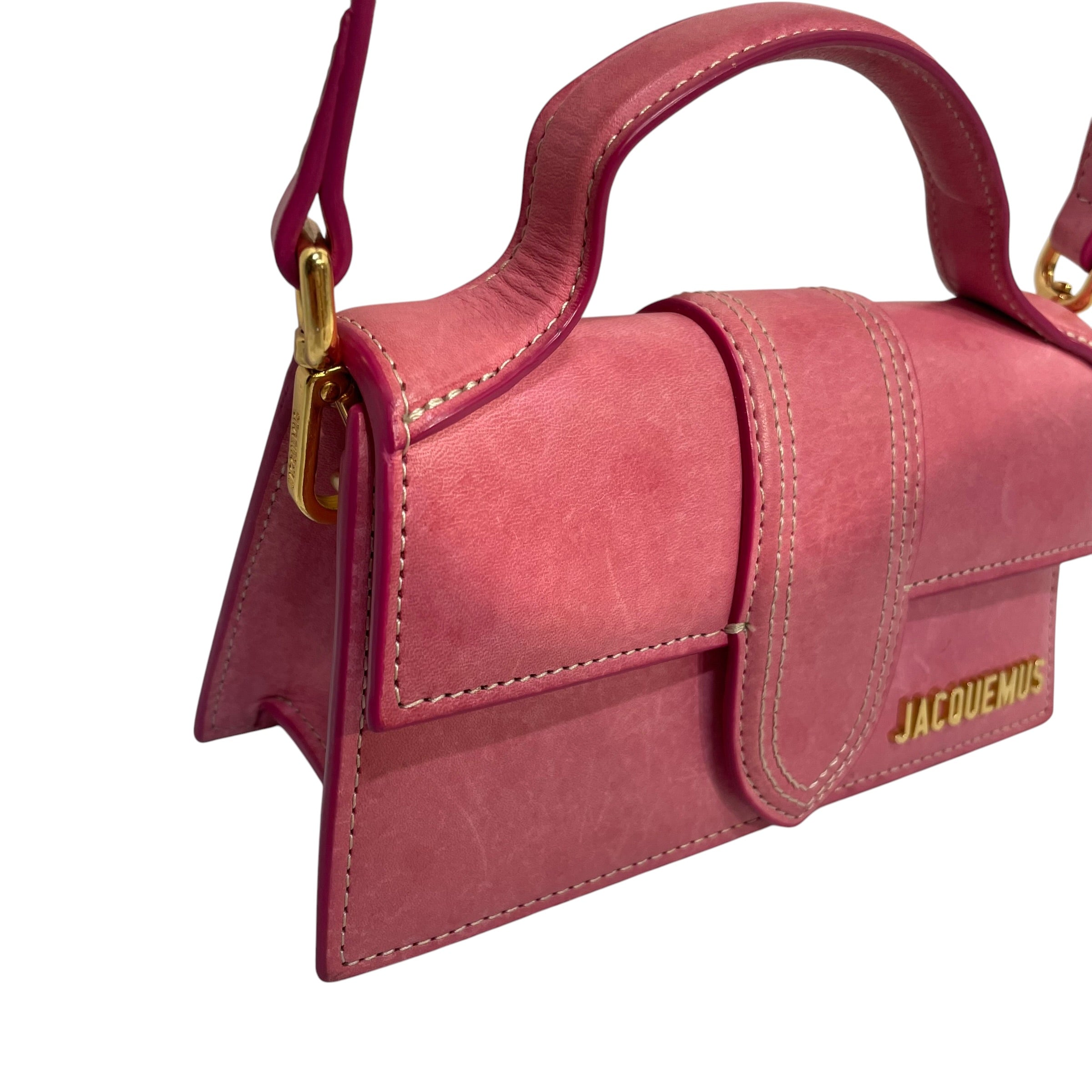 JACQUEMUS/Cross Body Bag/Leather/PNK/Le Bambino view 3