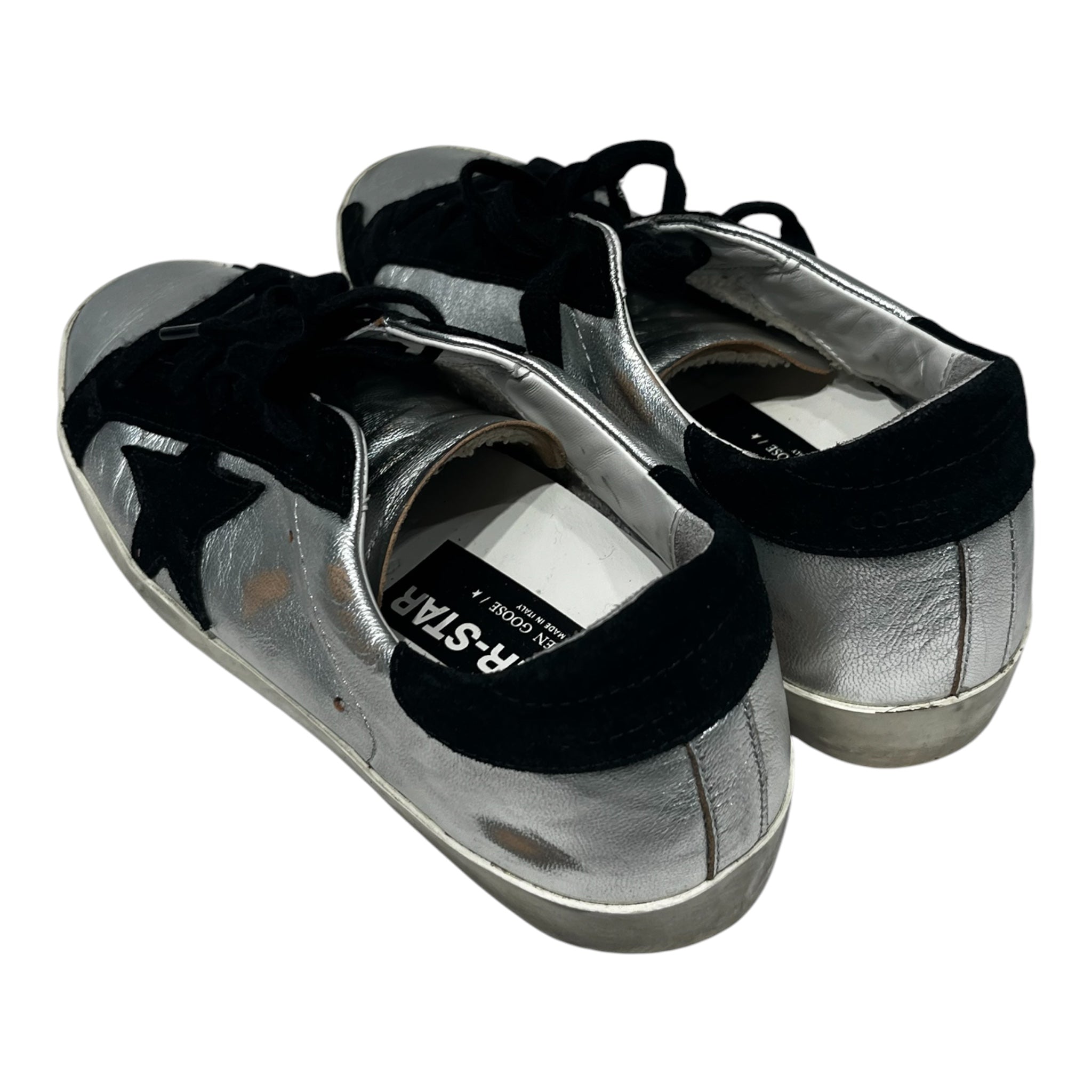 GOLDEN GOOSE/Low-Sneakers/EU 39/Iridescent/Suede/SLV/super-star view 2