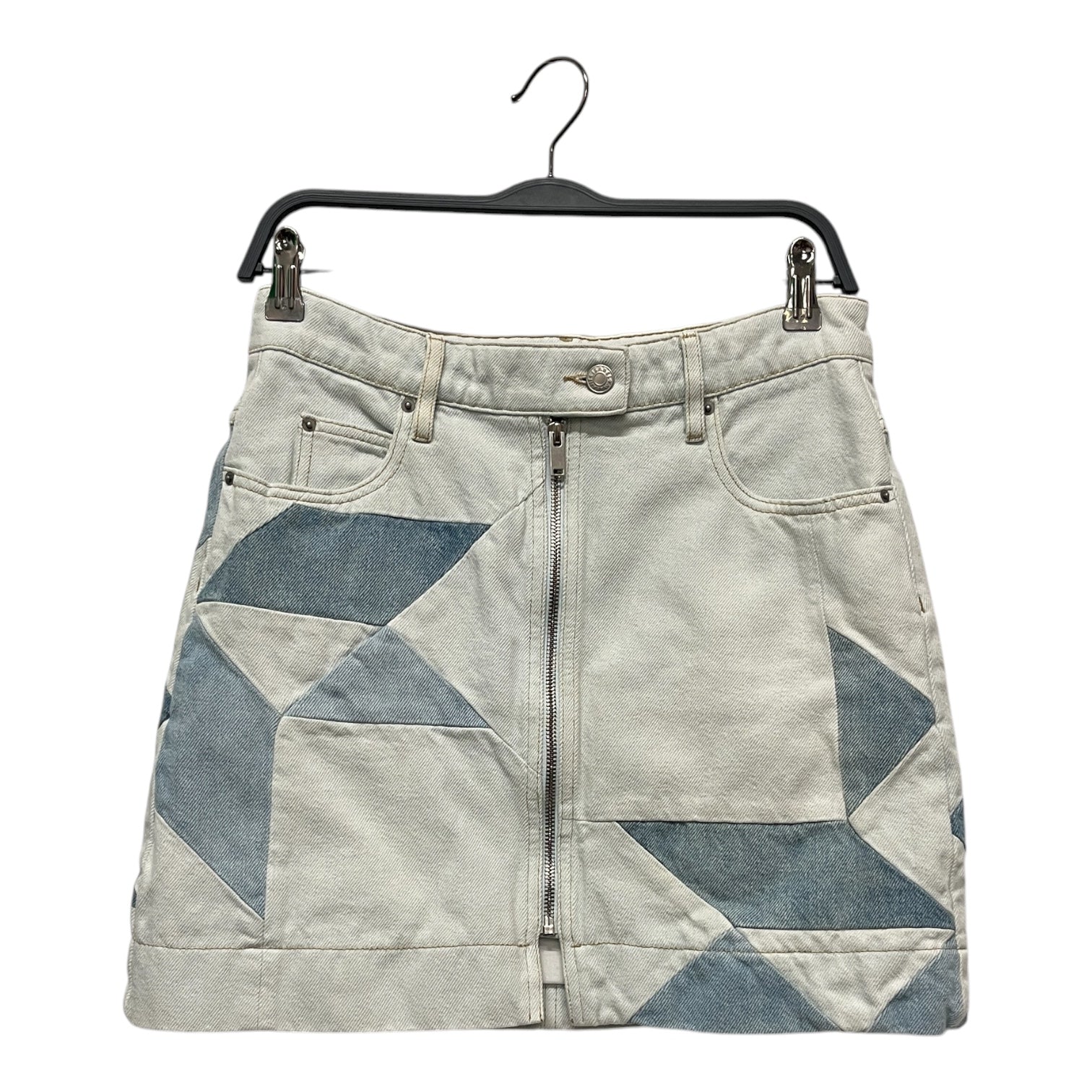 ISABEL MARANT ETOILE/Skirt/40/Denim/BLU/GEO PATCHWORK LIGHT WASH view 1