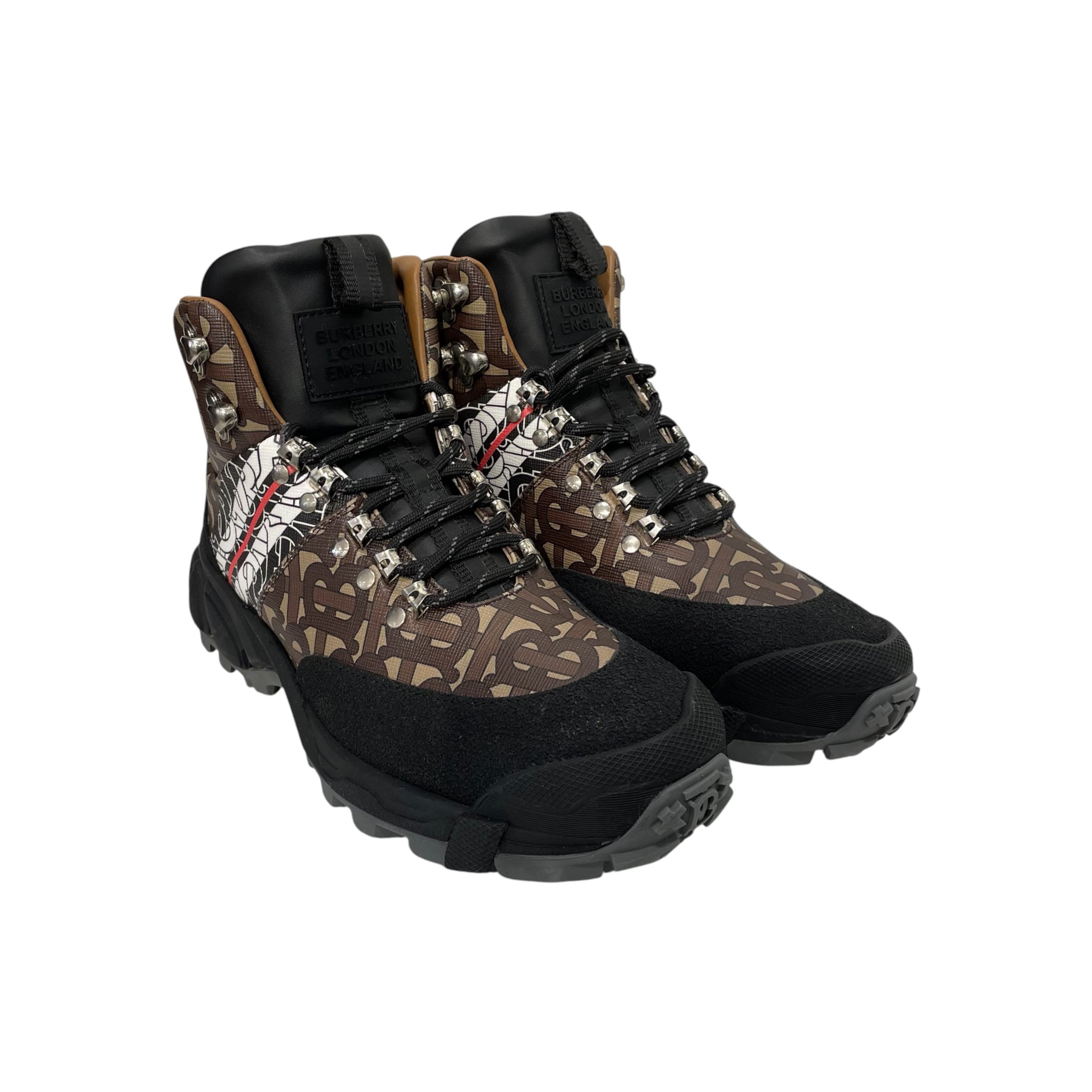 BURBERRY LONDON/Trekking Boots/EU 38/Monogram/BLK/TOR HIKING BOOTS view 1