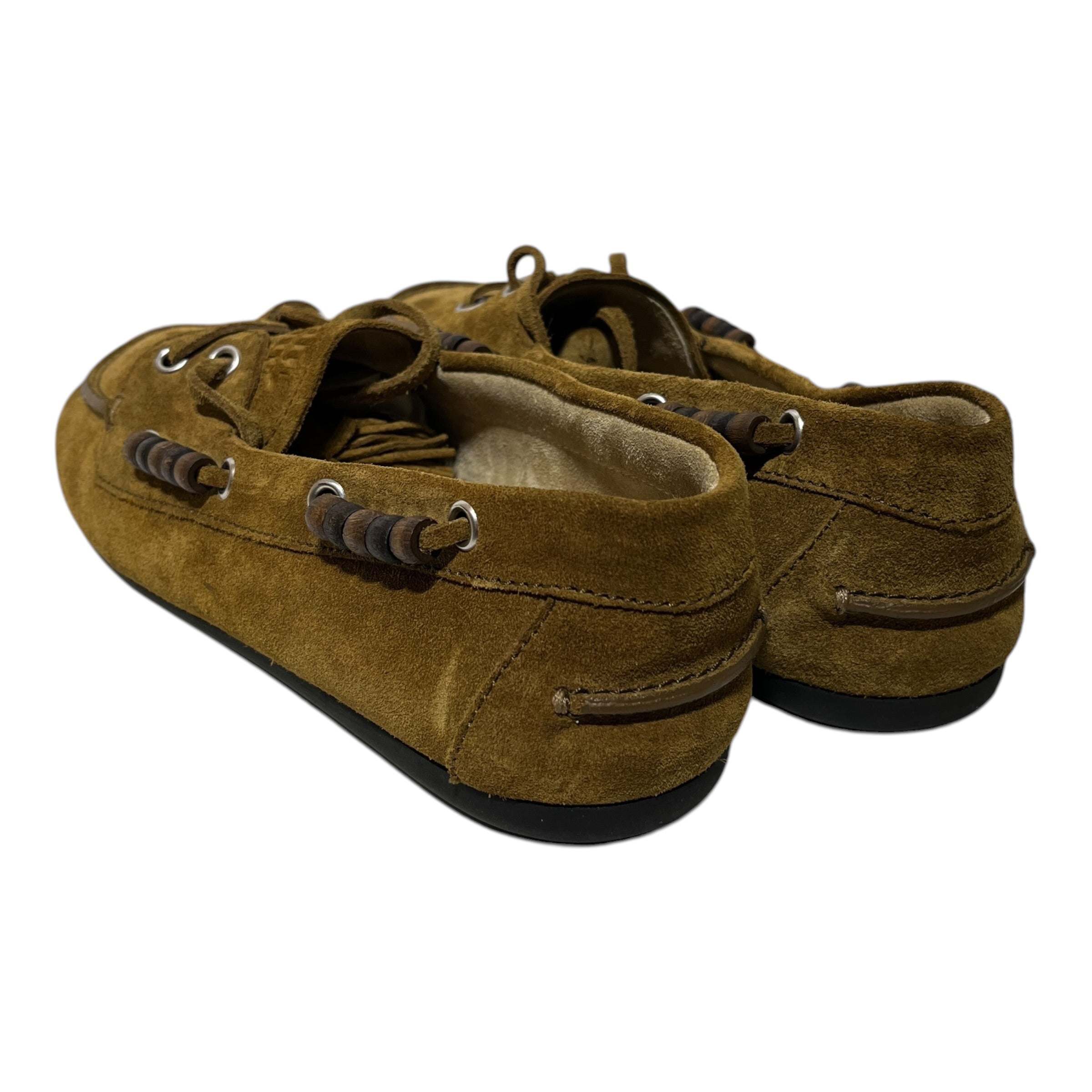 MIU MIU/Low-Sneakers/EU 39/Suede/CML/beaded moccasin view 2