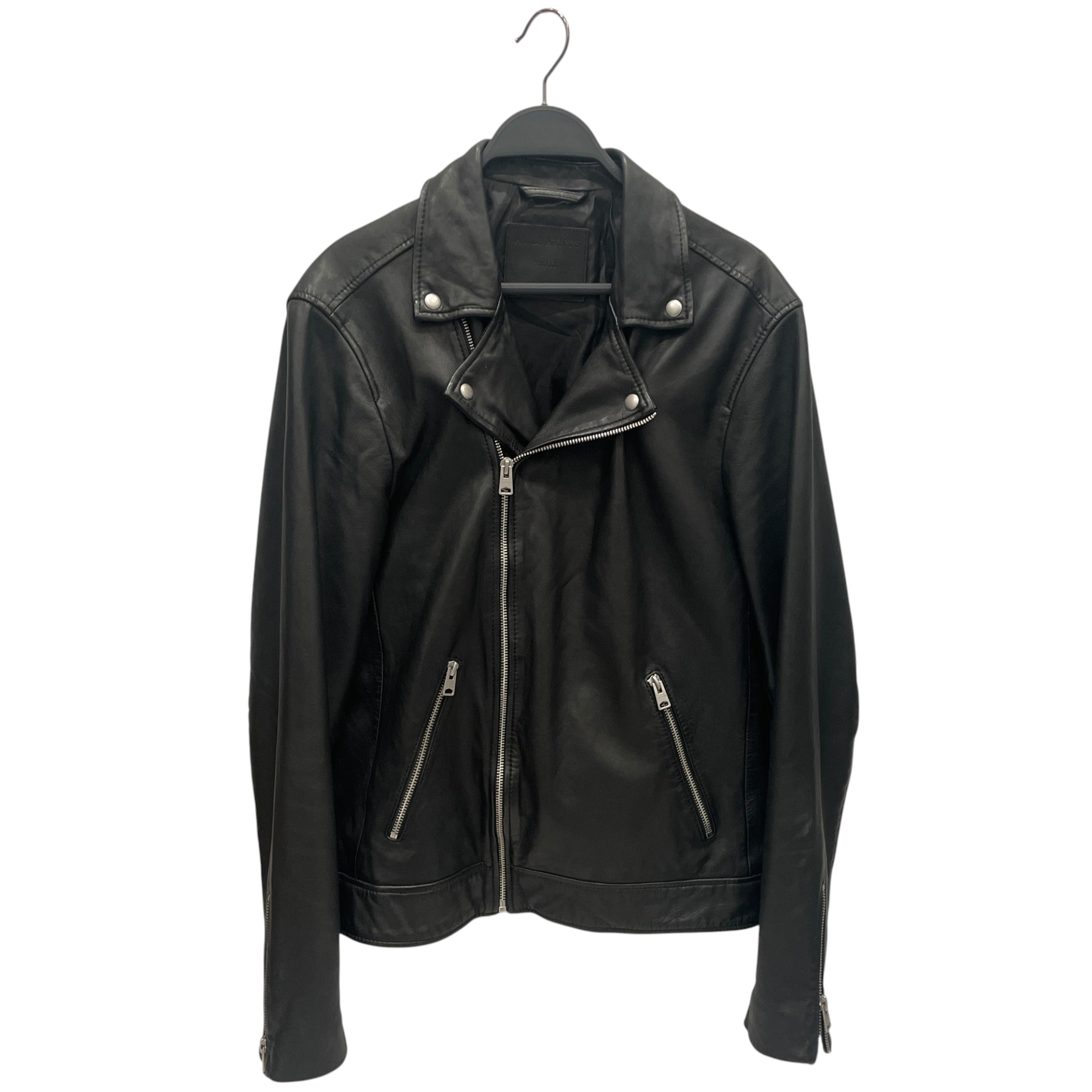ALLSAINTS/Leather Jkt/S/Leather/BLK/Biker Style view 1