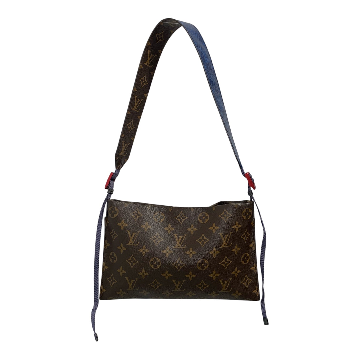 LOUIS VUITTON/Cross Body Bag/Monogram/Leather/BLU/Outdoor Pouch view 2