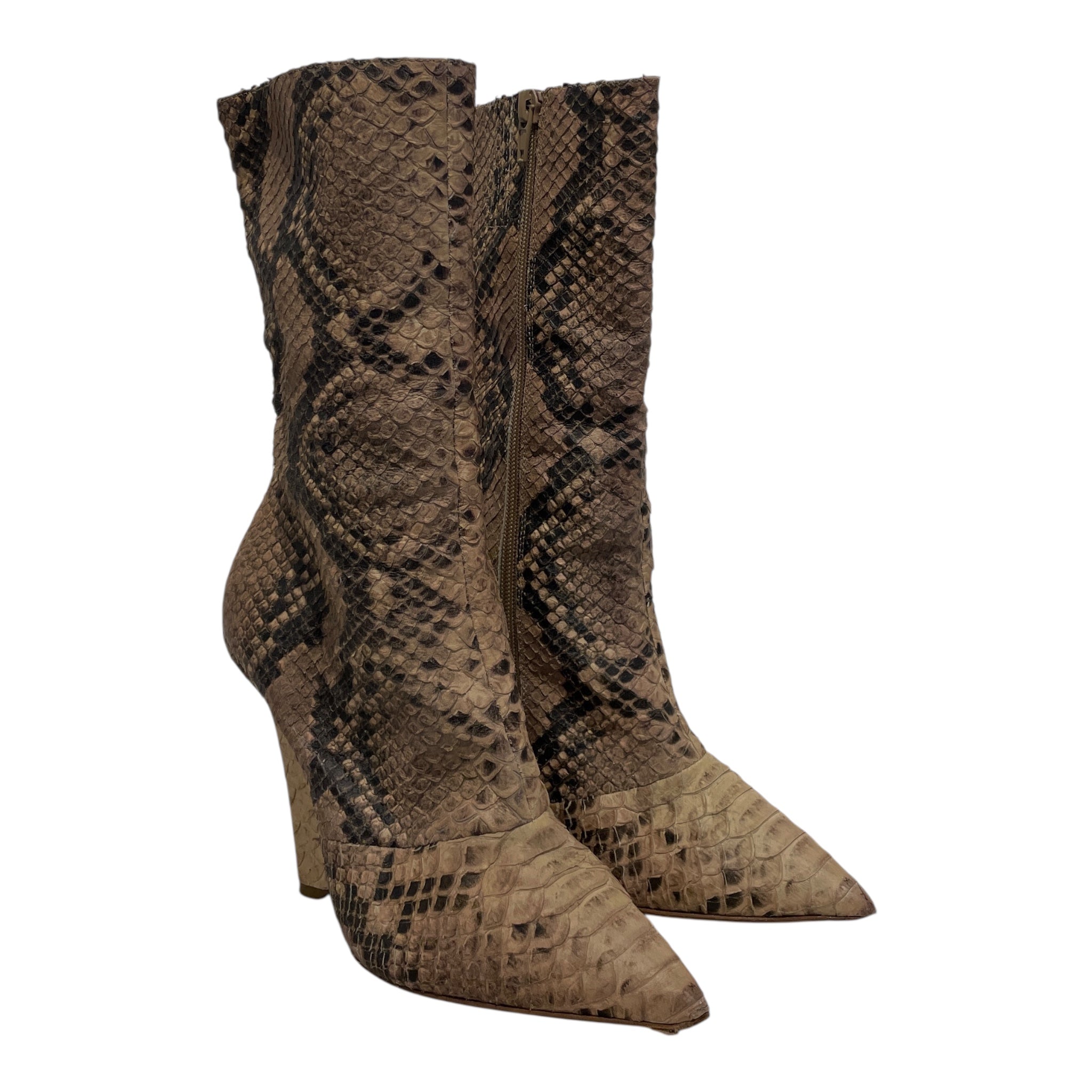 YEEZY/Boots/EU 36/Leather/BRW/SEASON 8 PYTHON WEDGE view 1