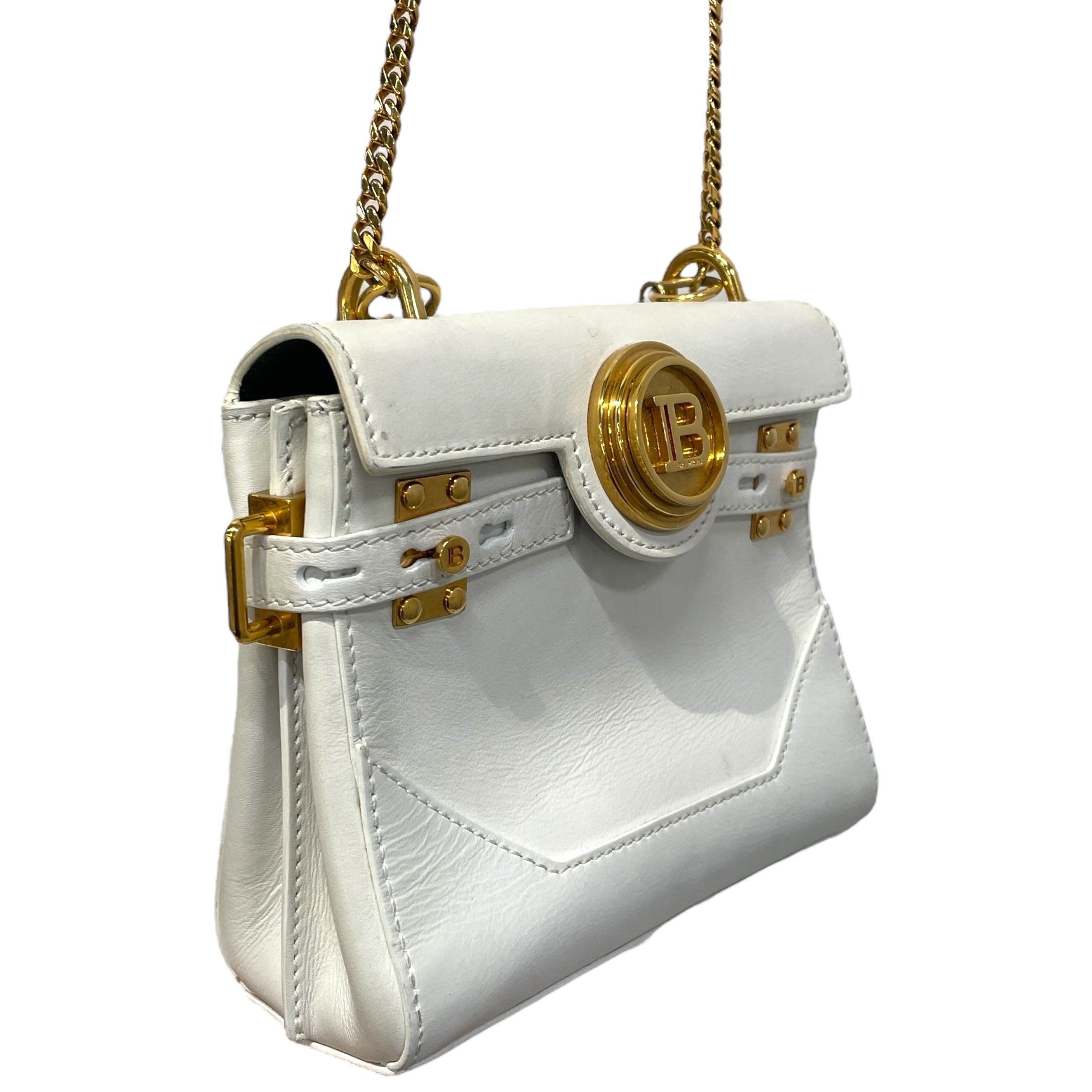 BALMAIN/Tote Bag/Leather/WHT/B-Buzz 19 view 3