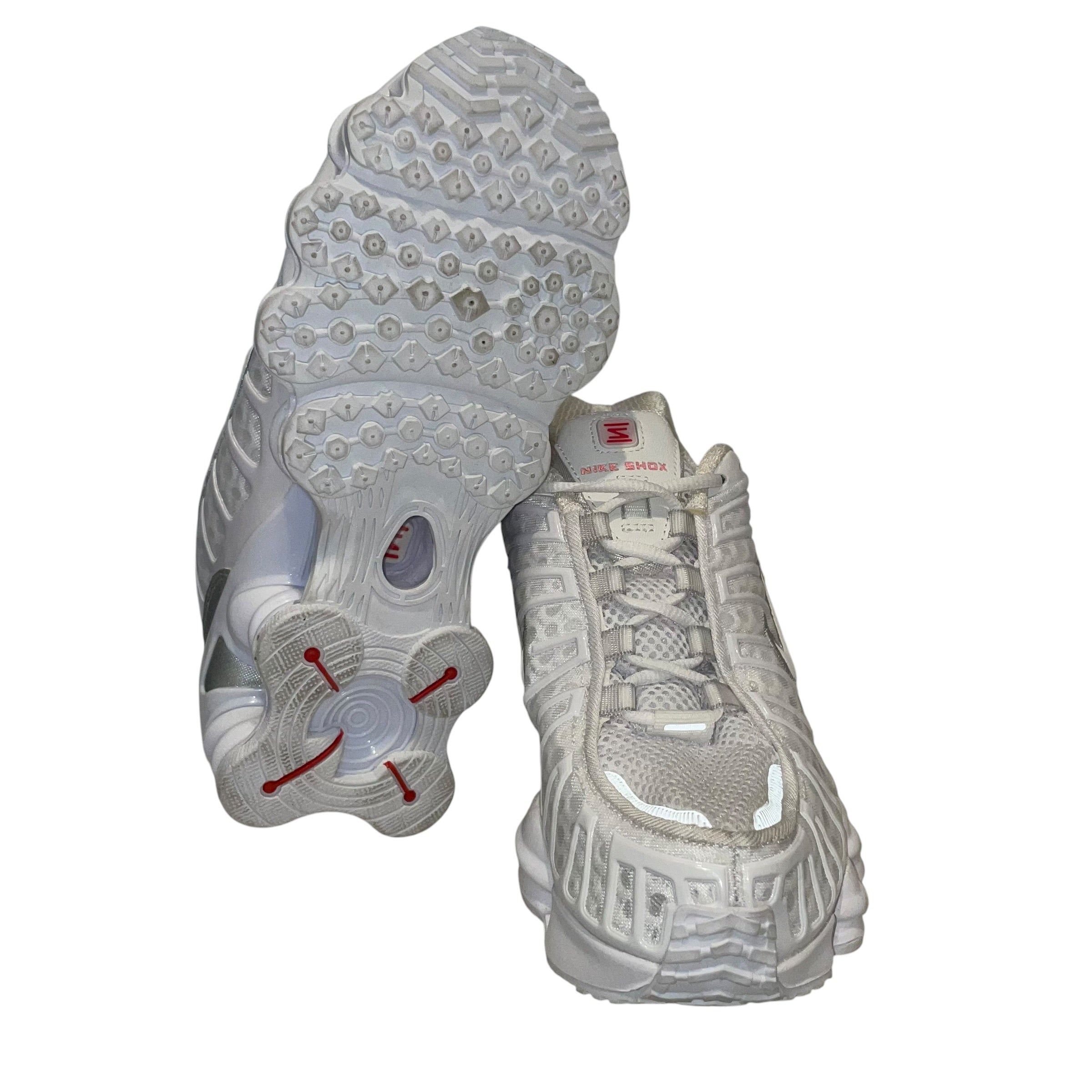 NIKE/Low-Sneakers/US 7/WHT/NIKE SHOX ALL WHITE view 4