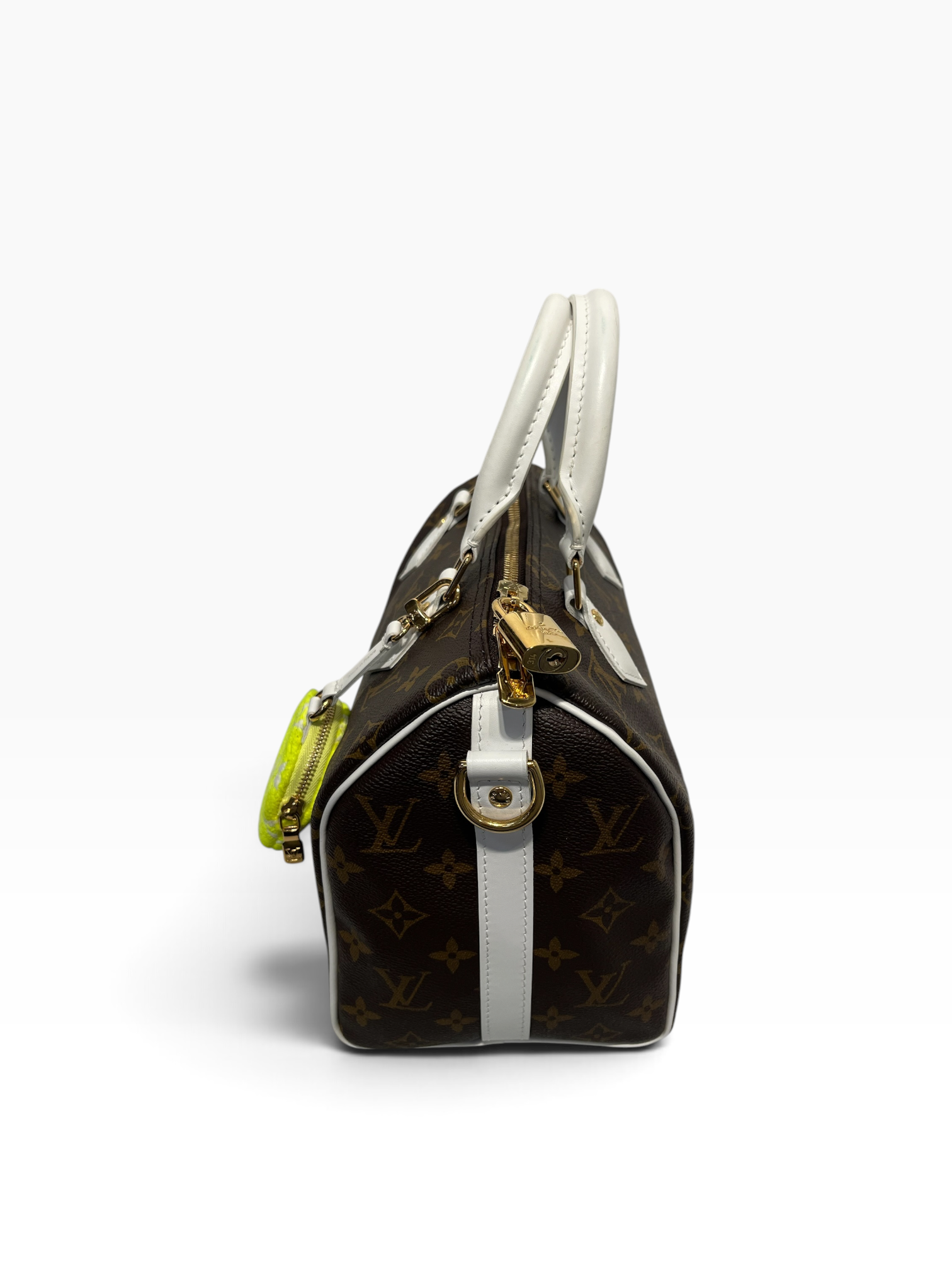 LOUIS VUITTON/Boston Bag/Leather/BRW/Speedy Bandouliere 25 Tennis view 3