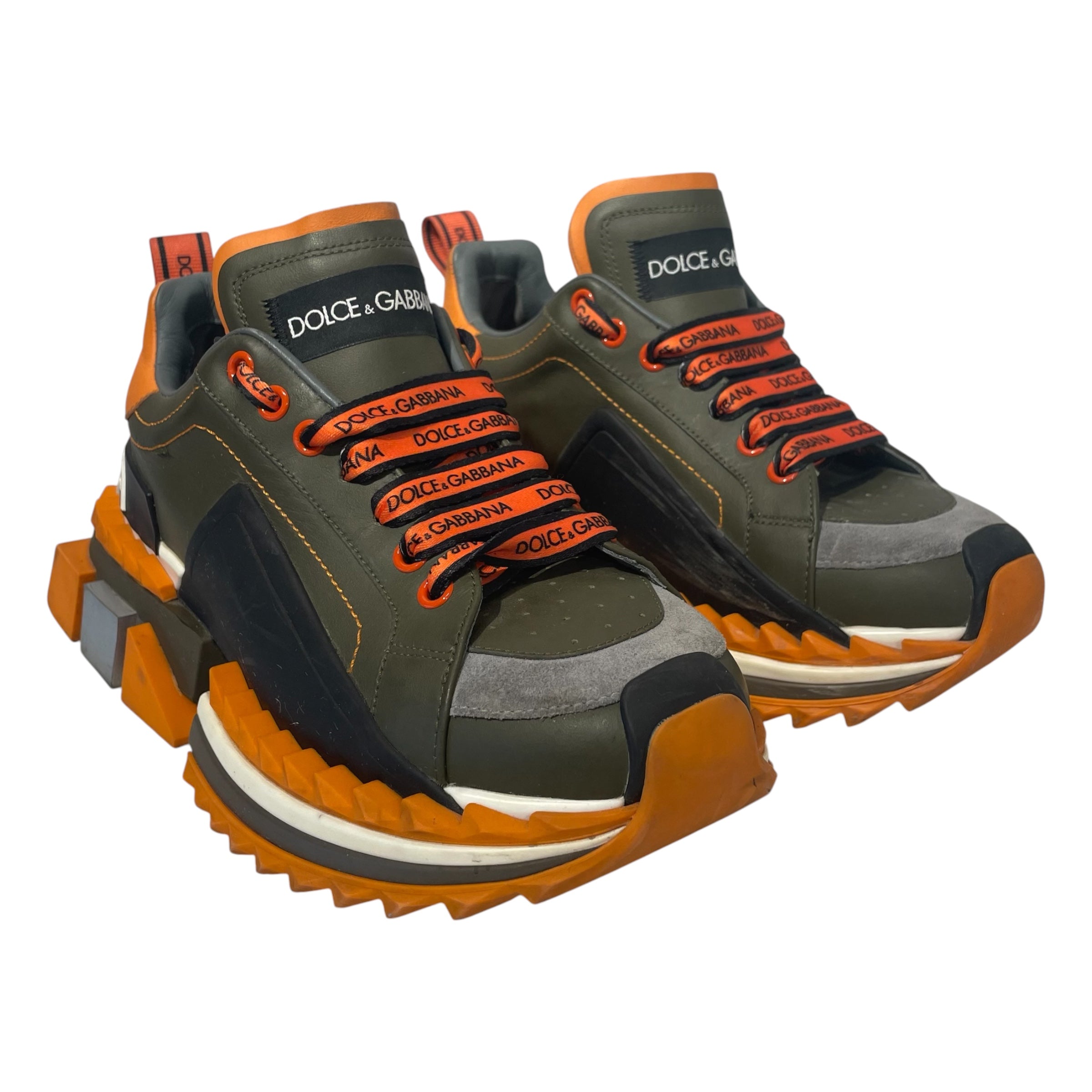 DOLCE&GABBANA/Low-Sneakers/EU 38/Leather/GRN/ view 1