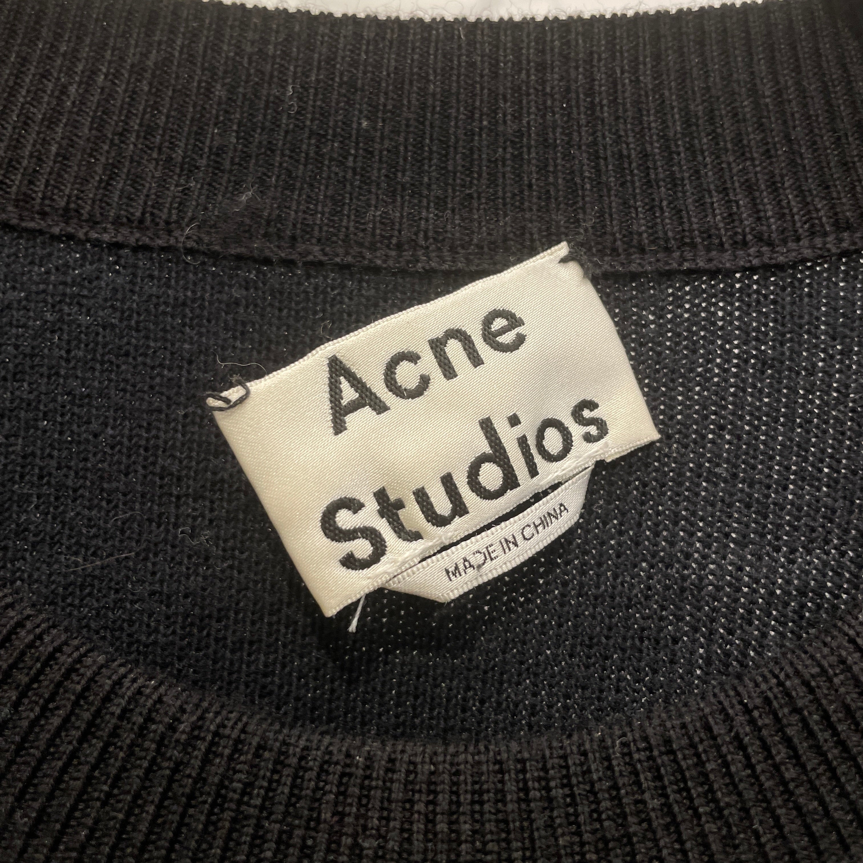 Acne Studios/Heavy Sweater/M/Wool/BLK/NICHA SWEATER view 3