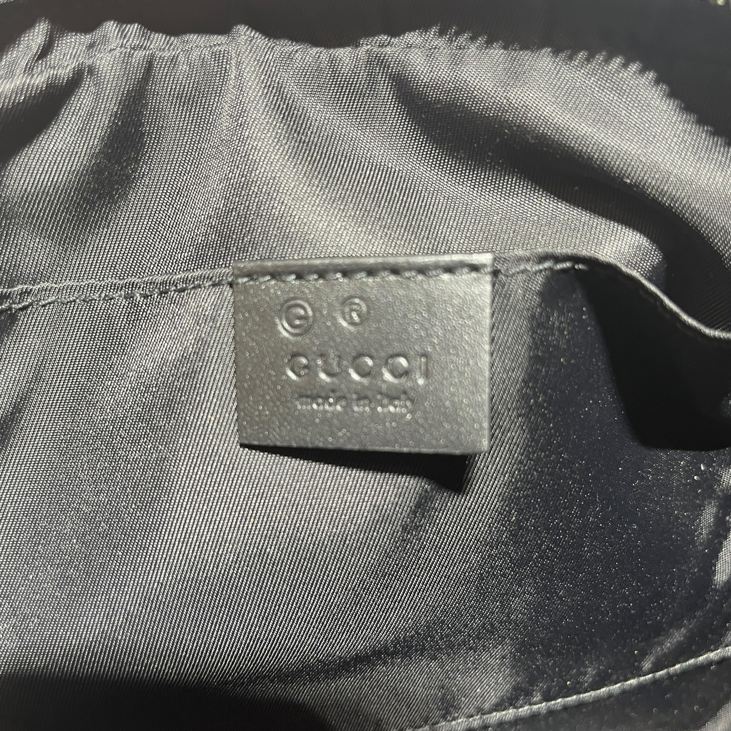 GUCCI/Fanny Pack/Polyester/BLK/STRIPE view 6