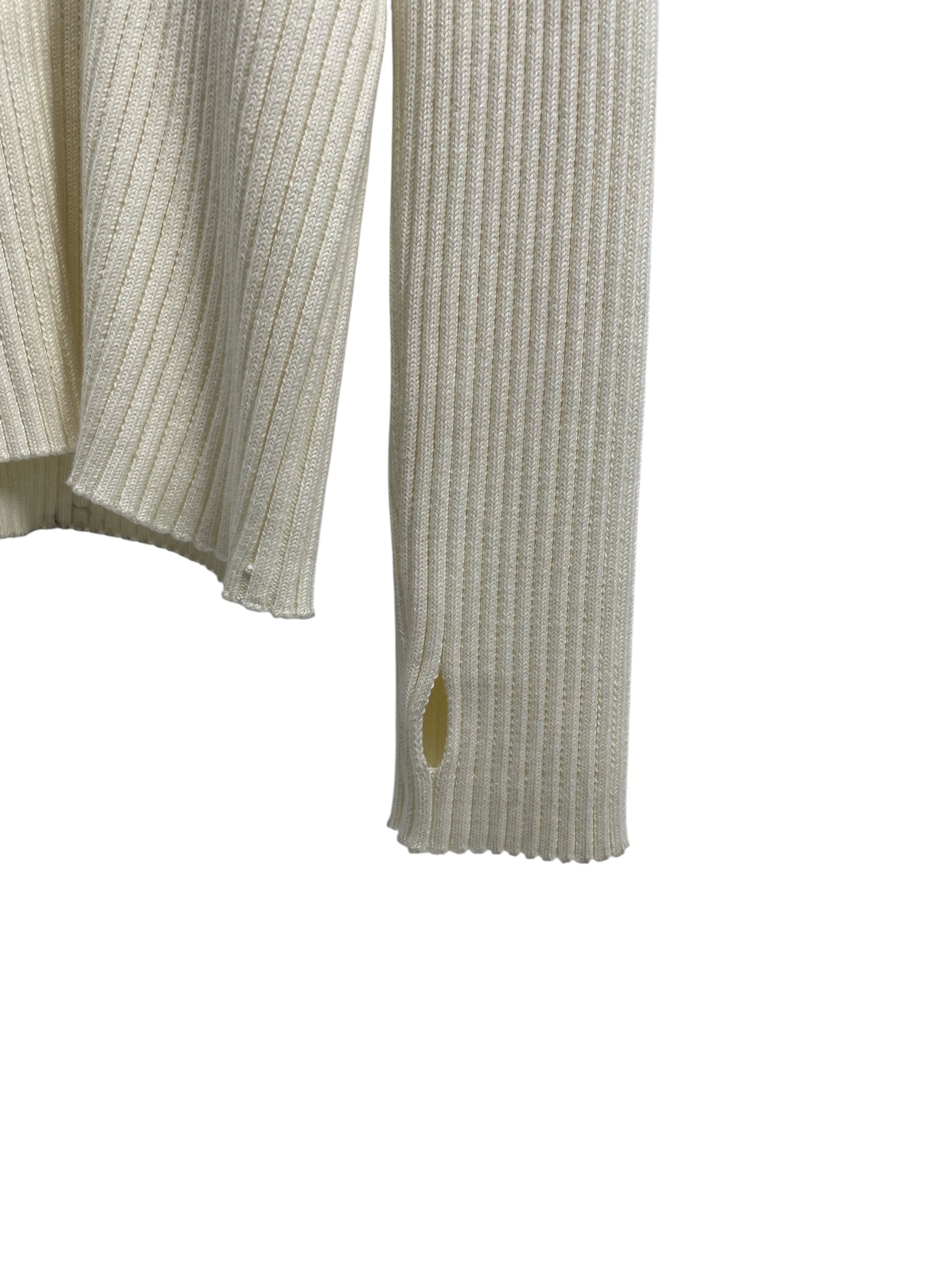 Helmut Lang/Sweater/XXL/Cotton/WHT/KNIT SWEATER view 3