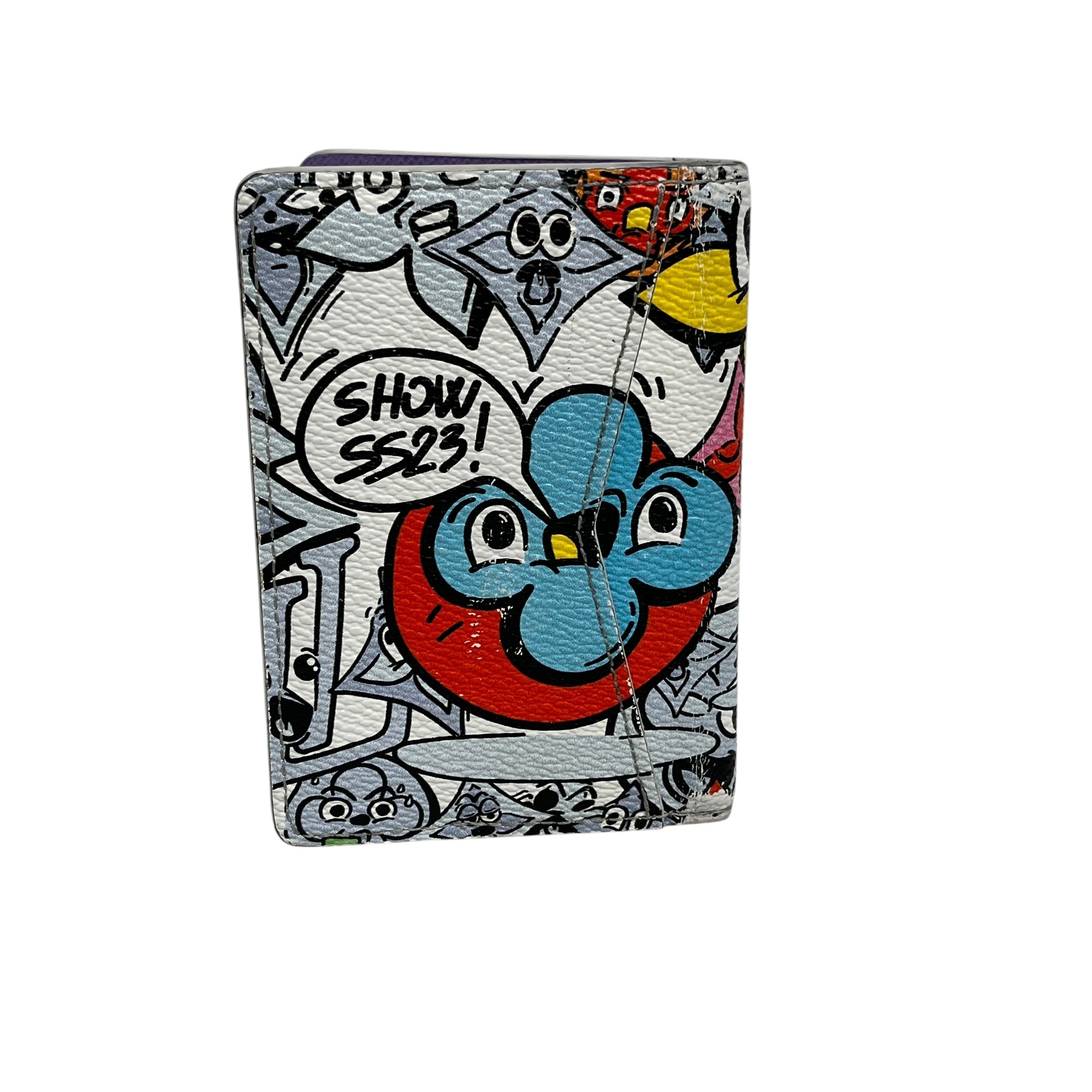 LOUIS VUITTON/Wallet/Graphic/Leather/WHT/M's/Monogram Comics SS23 view 2