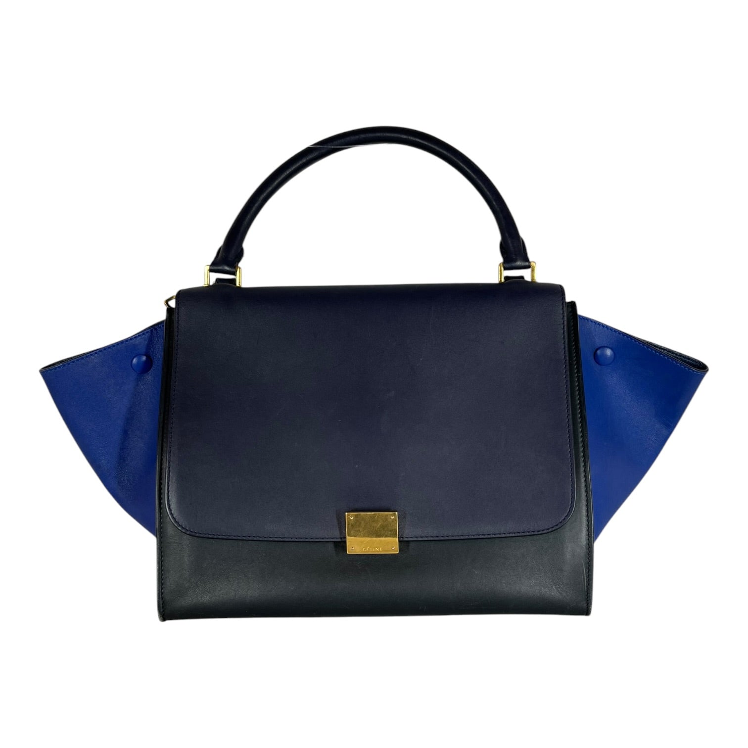 CELINE/Hand Bag/Leather/NVY/Trapeze Handbag Blue/Navy view 1