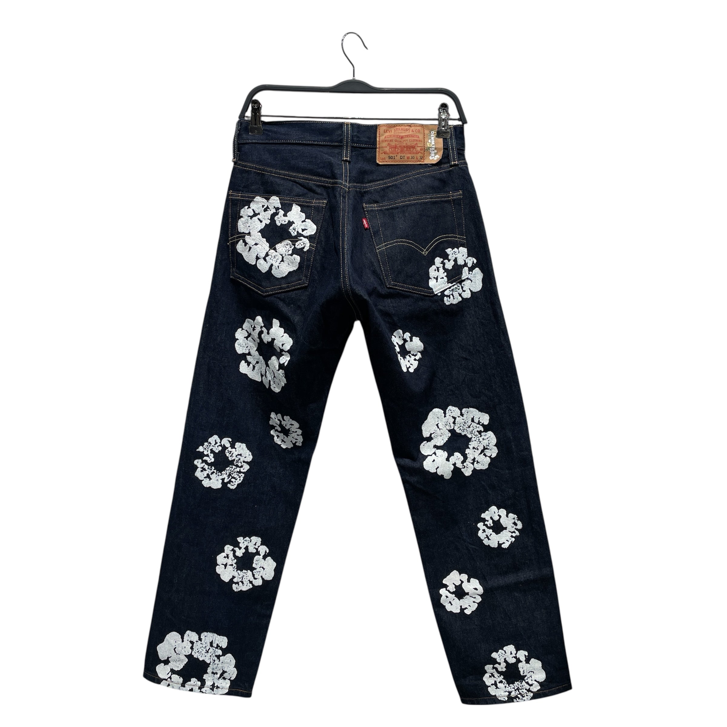 DENIM TEARS/Straight Pants/30/Denim/NVY/Navy Dark Wash Jeans view 2