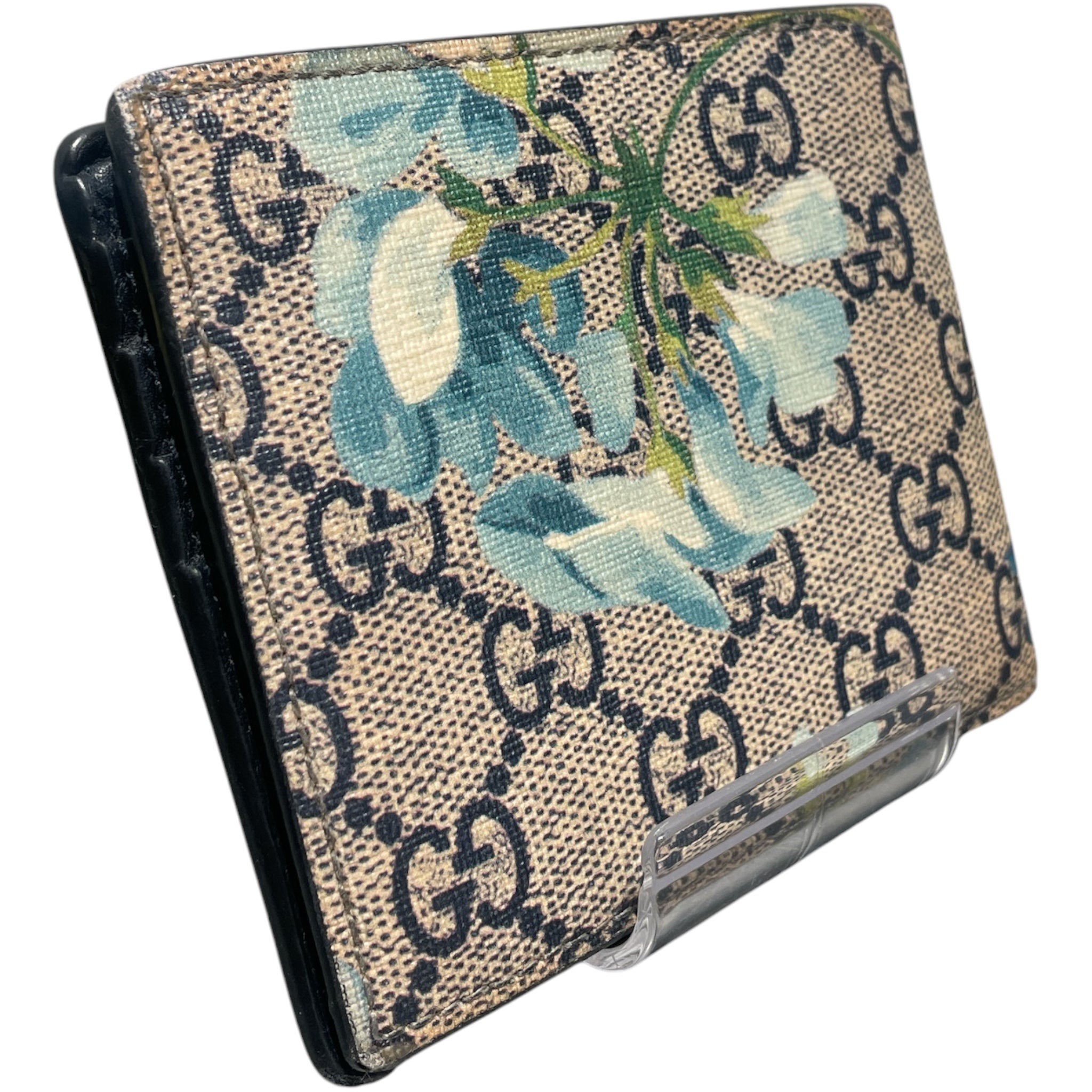 GUCCI/Bifold Wallet/Monogram/NVY/M's/GG bloom/floral view 2