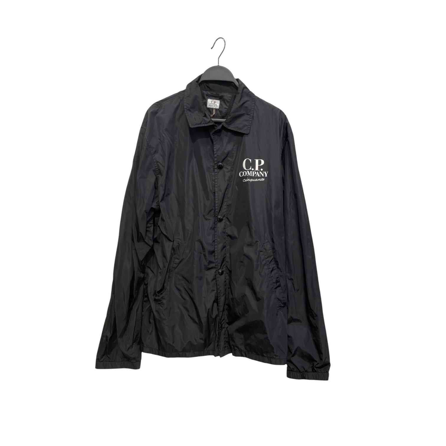 C.P.COMPANY/Windbreaker/L/Nylon/BLK/CPCOMPANY LOGO BACK view 1