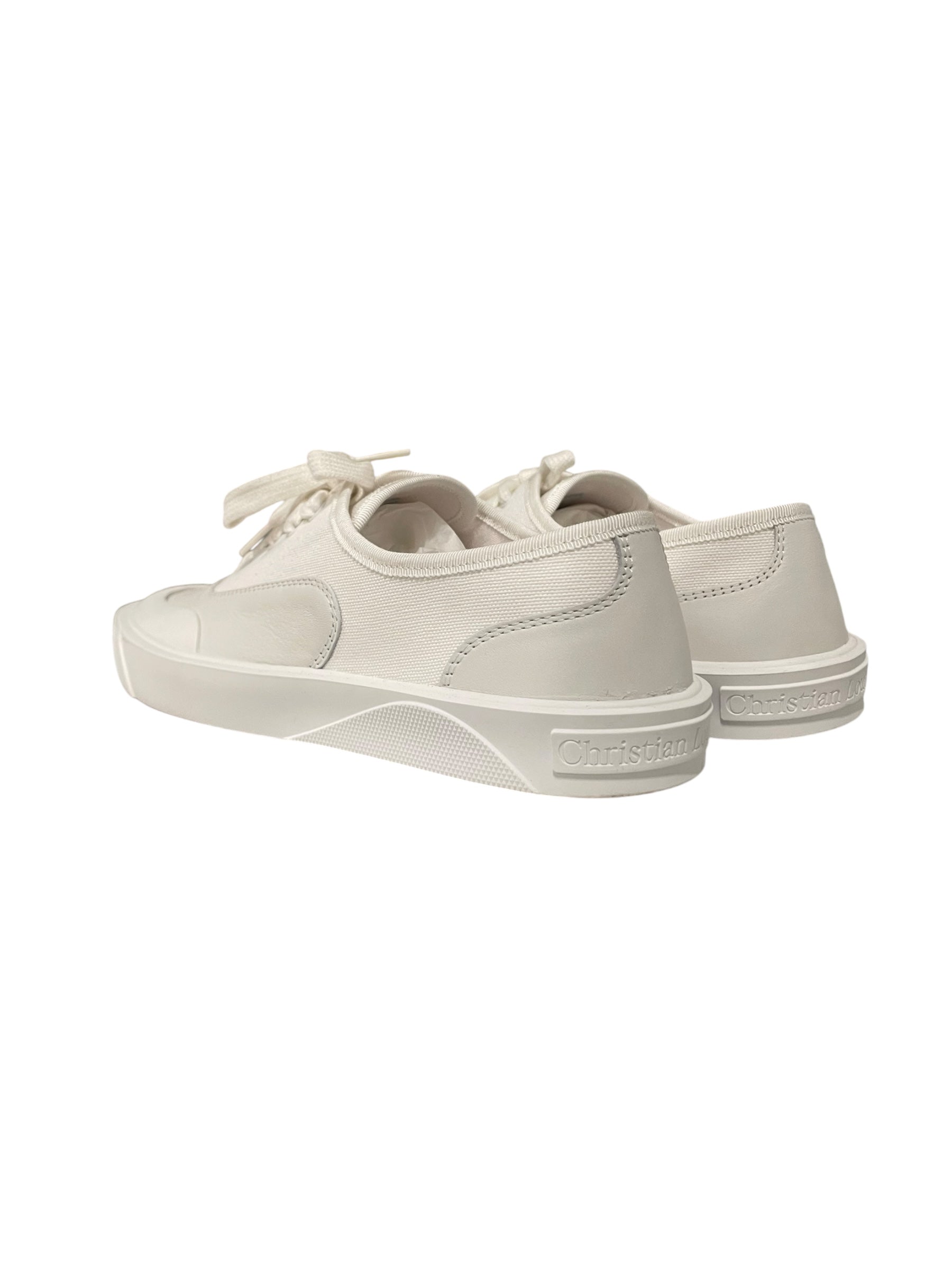 Christian Louboutin/Low-Sneakers/EU 43/Leather/WHT/WHITE / RED SOLE view 2