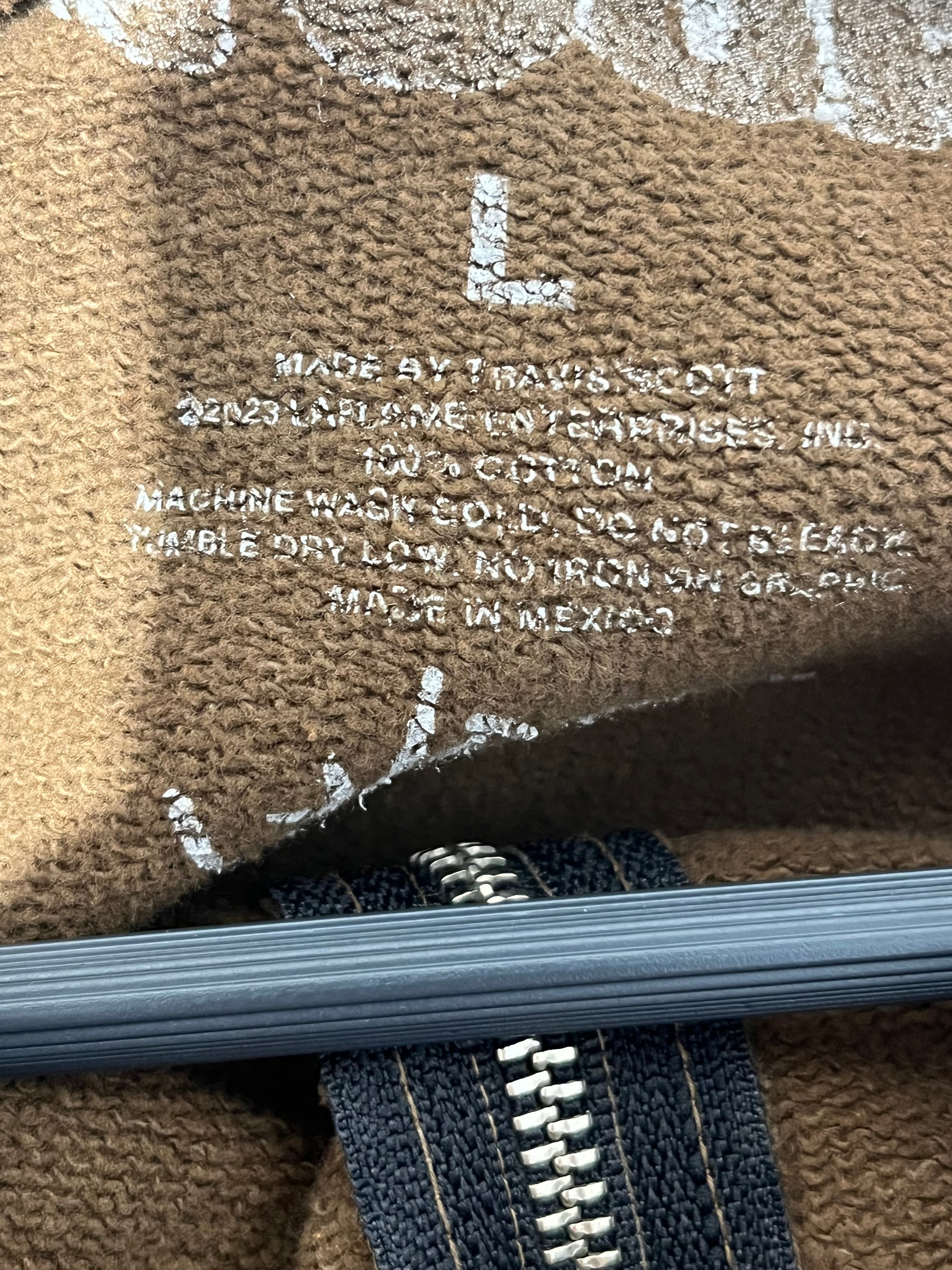 TRAVIS SCOTT/Zip Up Hoodie/L/Graphic/Cotton/BEG/TOPIA TOUR ZIP UP view 4