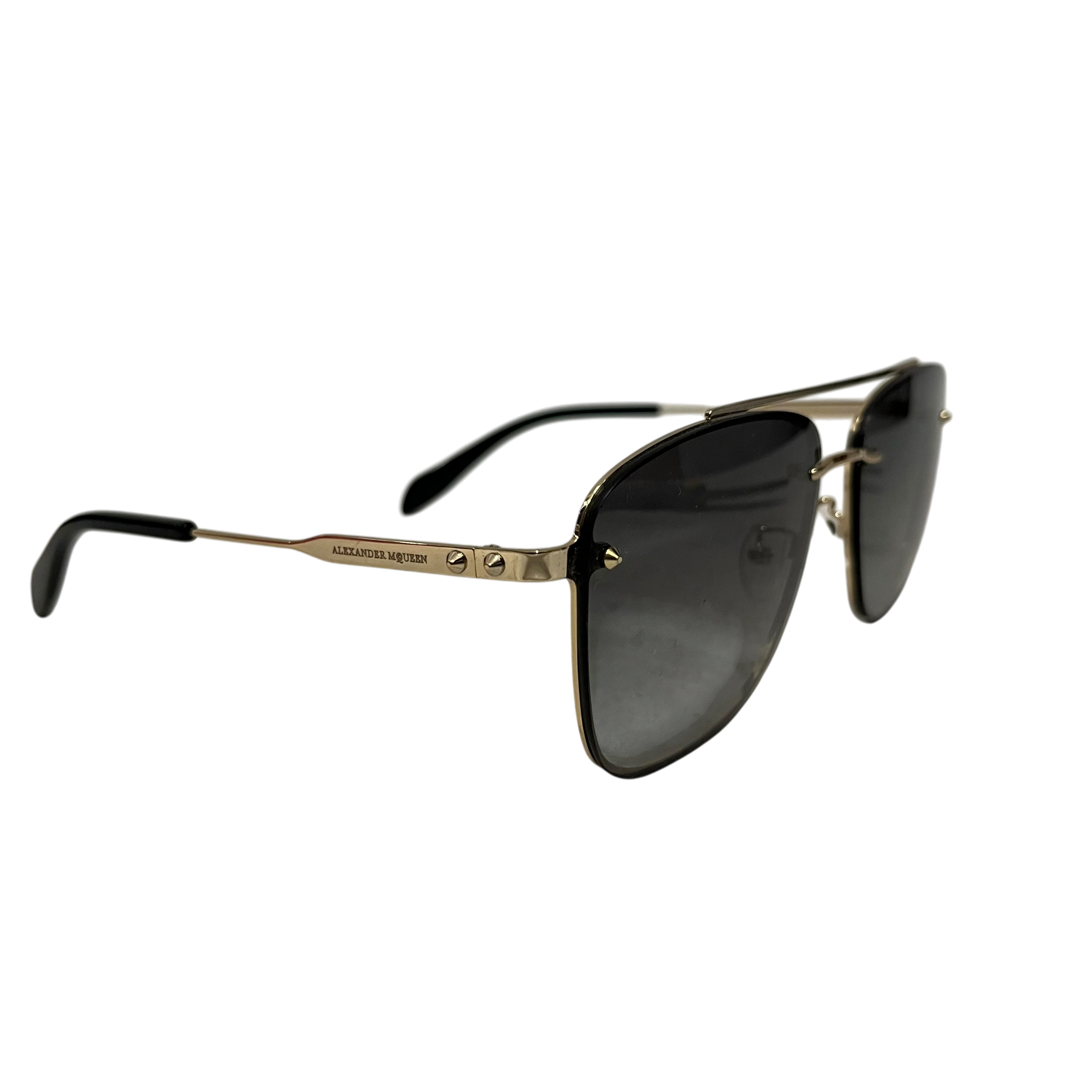 Alexander McQueen/Sunglasses/OS/Titanium/BLK/ view 2