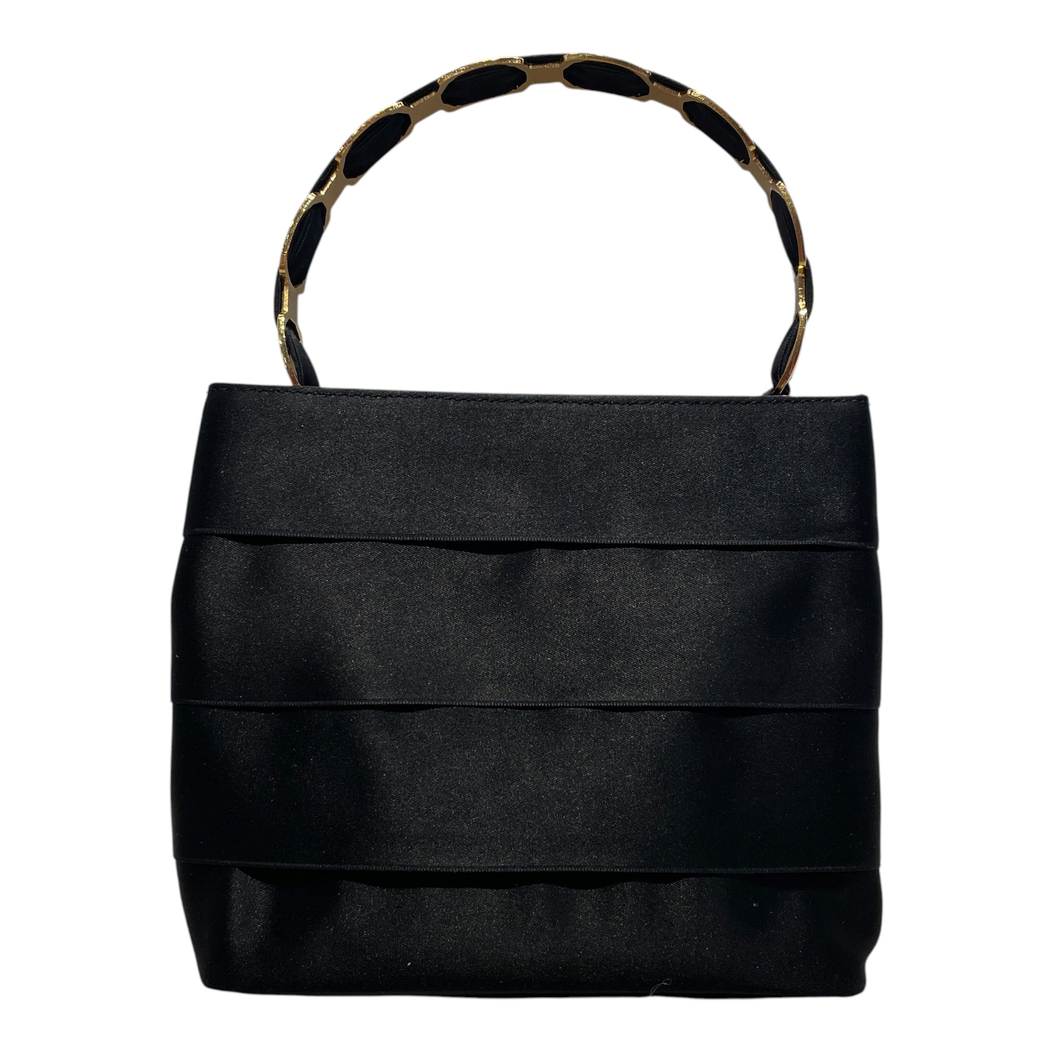 Salvatore Ferragamo/Hand Bag/Nylon/BLK/BLACK RIBBON CHAIN BAG view 2