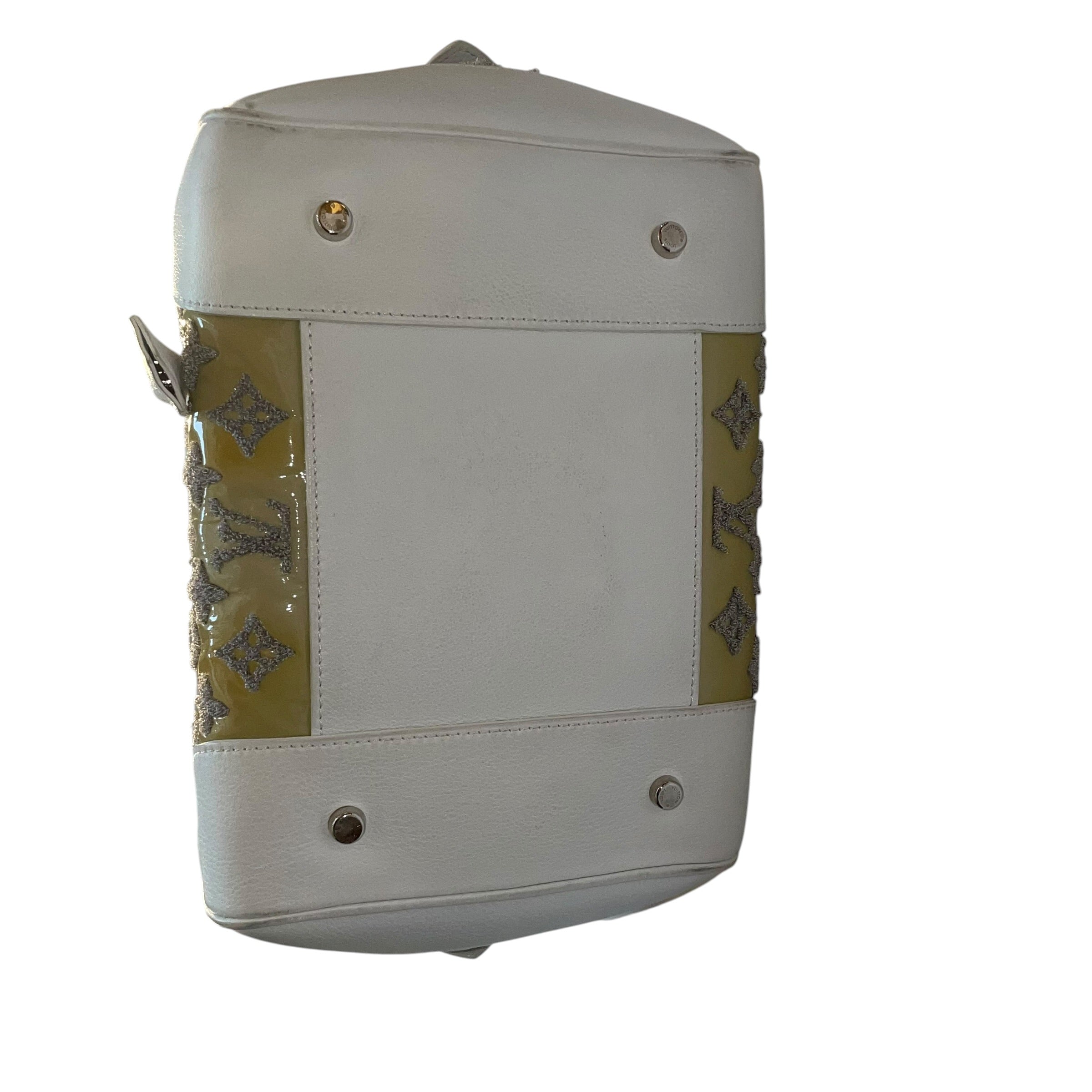 LOUIS VUITTON/Hand Bag/Monogram/Leather/BEG/CREAM HANDLE TUFTED MONOGRAM view 6