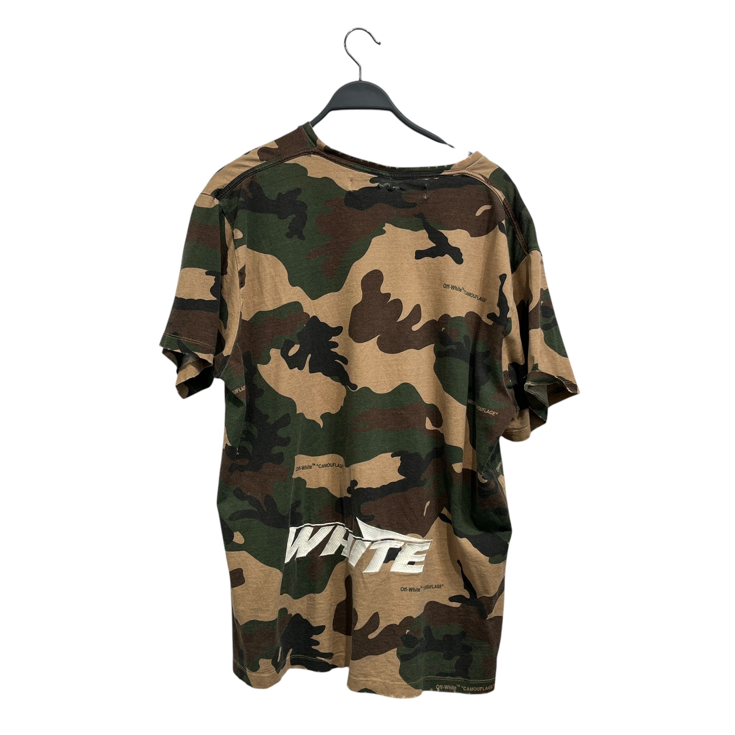 OFF-WHITE/T-Shirt/L/Cotton/GRN/Camouflage/ view 2