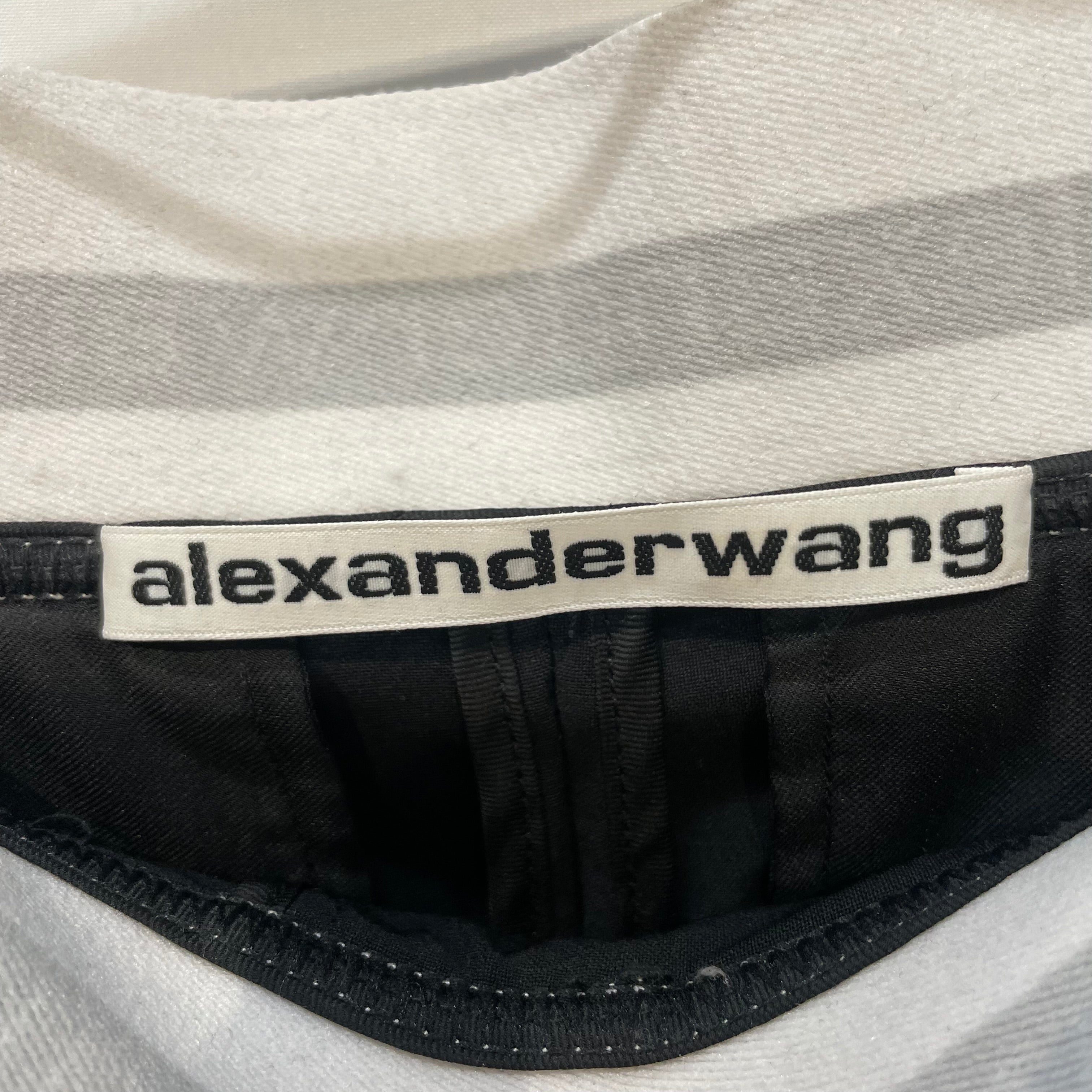 Alexander Wang/Shorts/M/Cotton/BLK/PRE-STYLED PLEATED BOXER BAND view 3