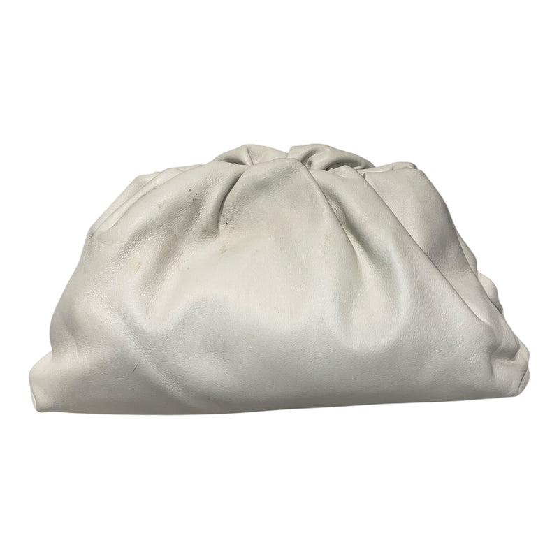BOTTEGA VENETA/Pouch/OS/Leather/WHT/POUCH CLUTCH, WEAR/TEAR