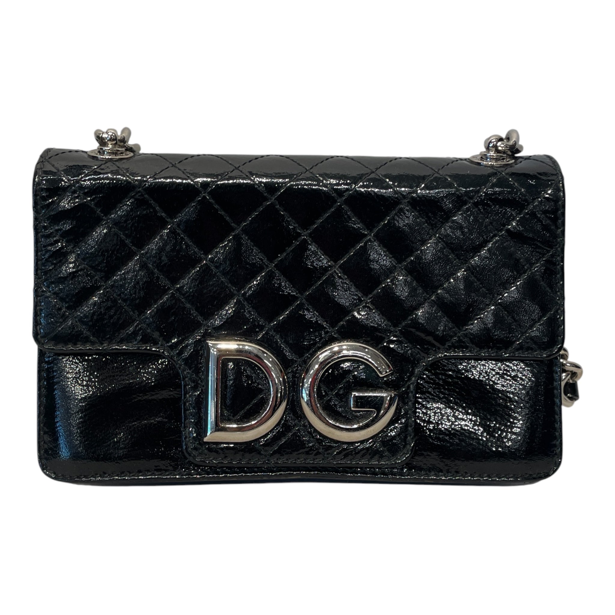 DOLCE&GABBANA/Bag/Leather/BLK/PATENT LEATHER/SILVER HARDWARE view 1