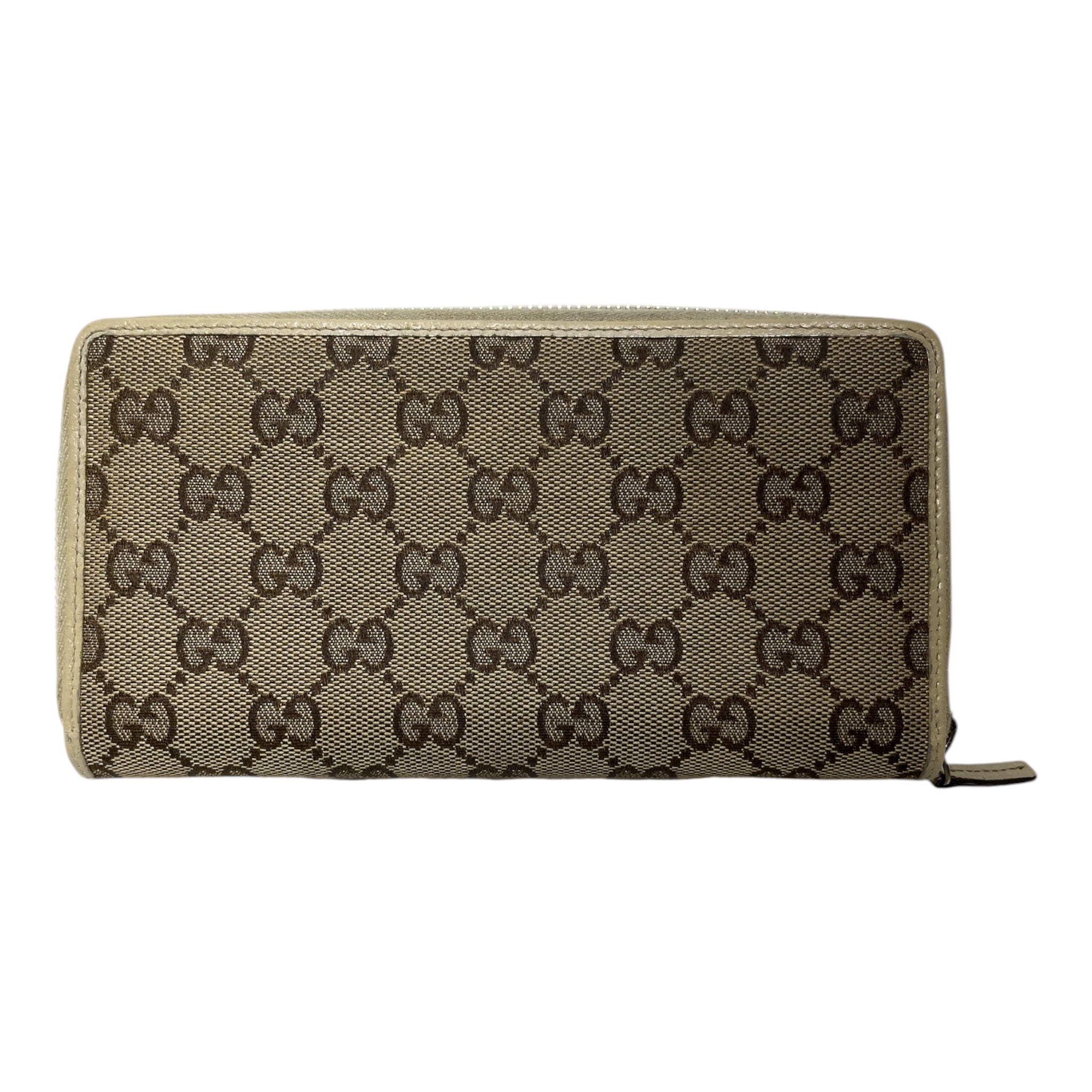 GUCCI/Long Wallet/Monogram/Cotton/CML/Zip Around Wallet view 2