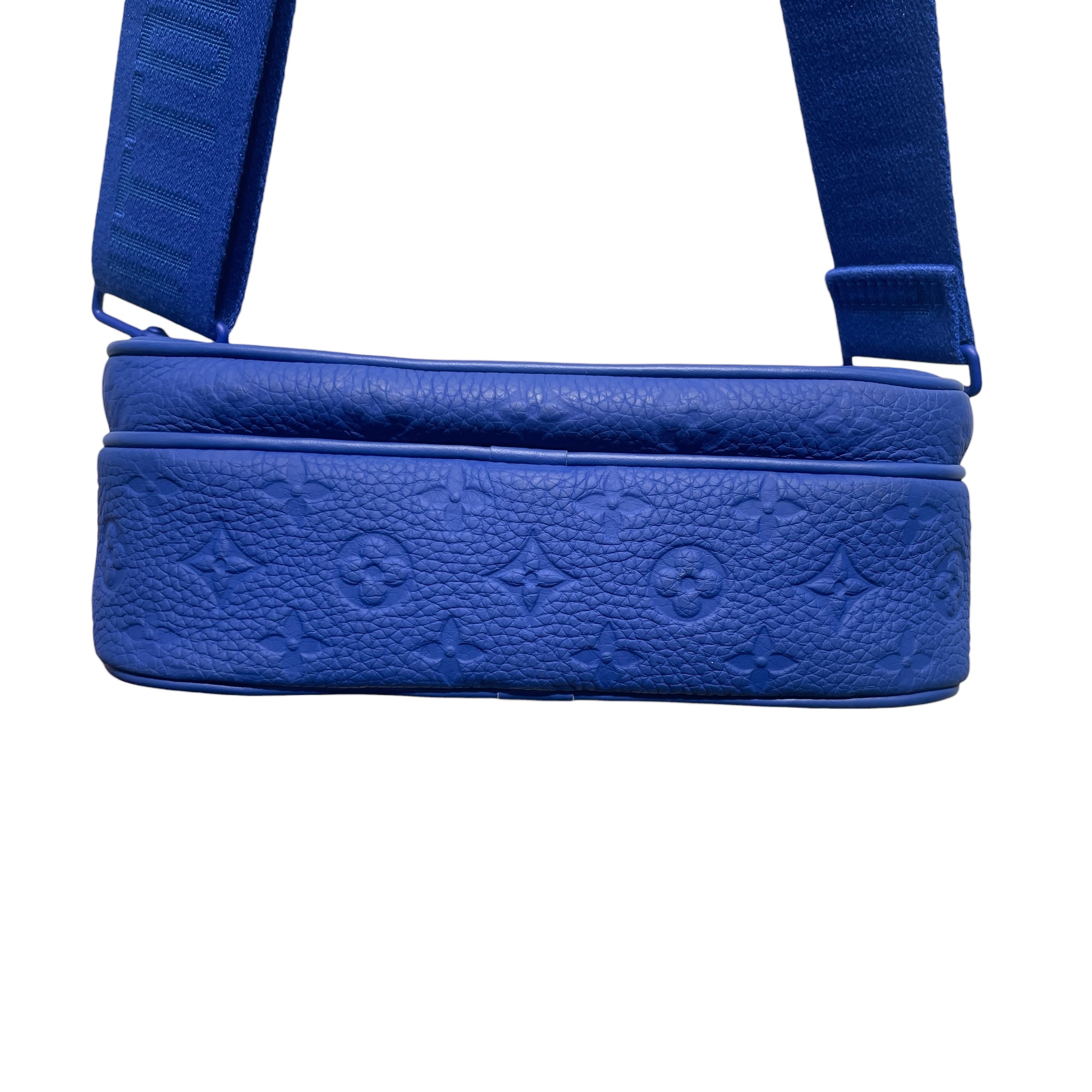 LOUIS VUITTON/Cross Body Bag/Monogram/Leather/BLU/TAURILLON SLING view 3