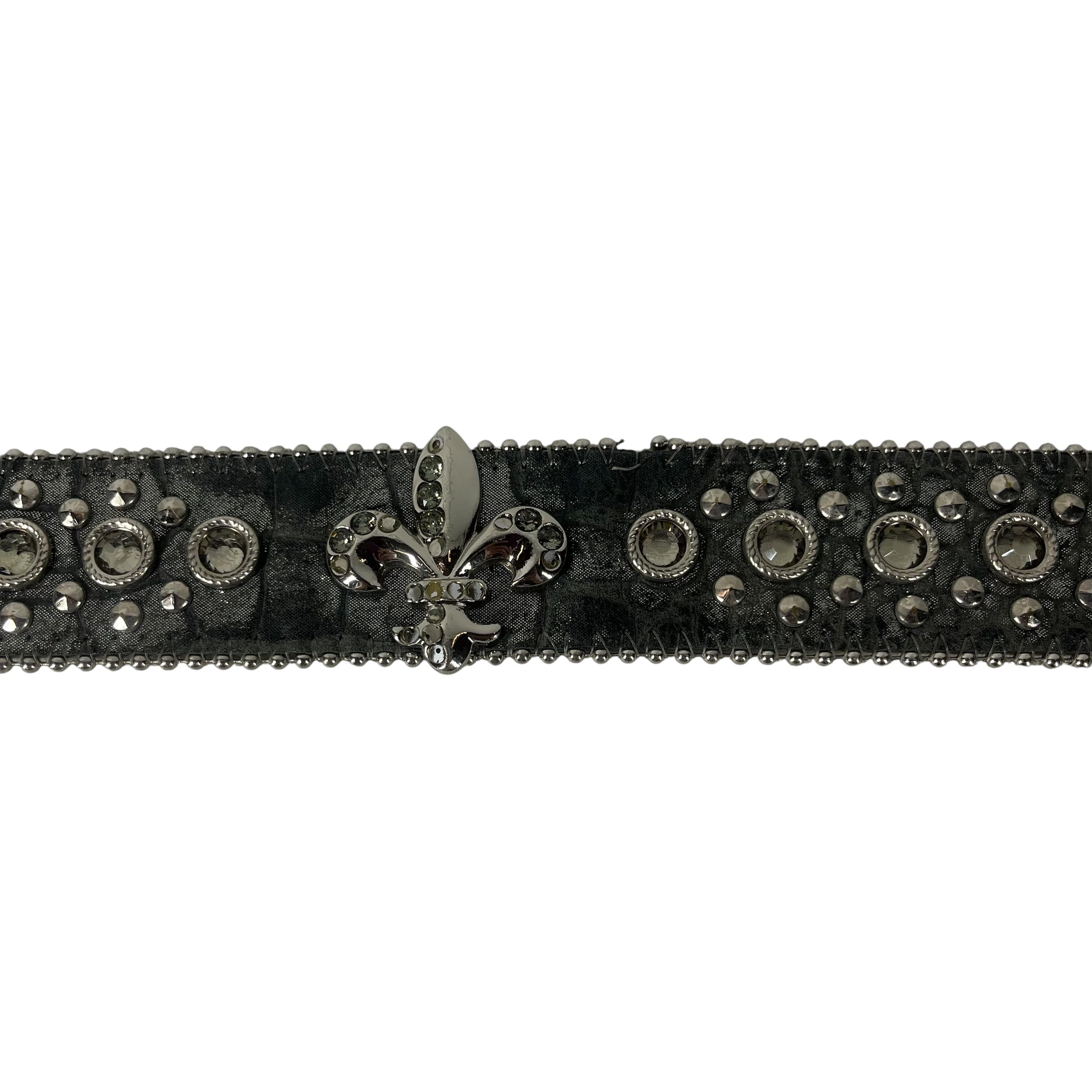 b.b.simon/Belt/Leather/GRY/M's/STUDDED BELT view 4
