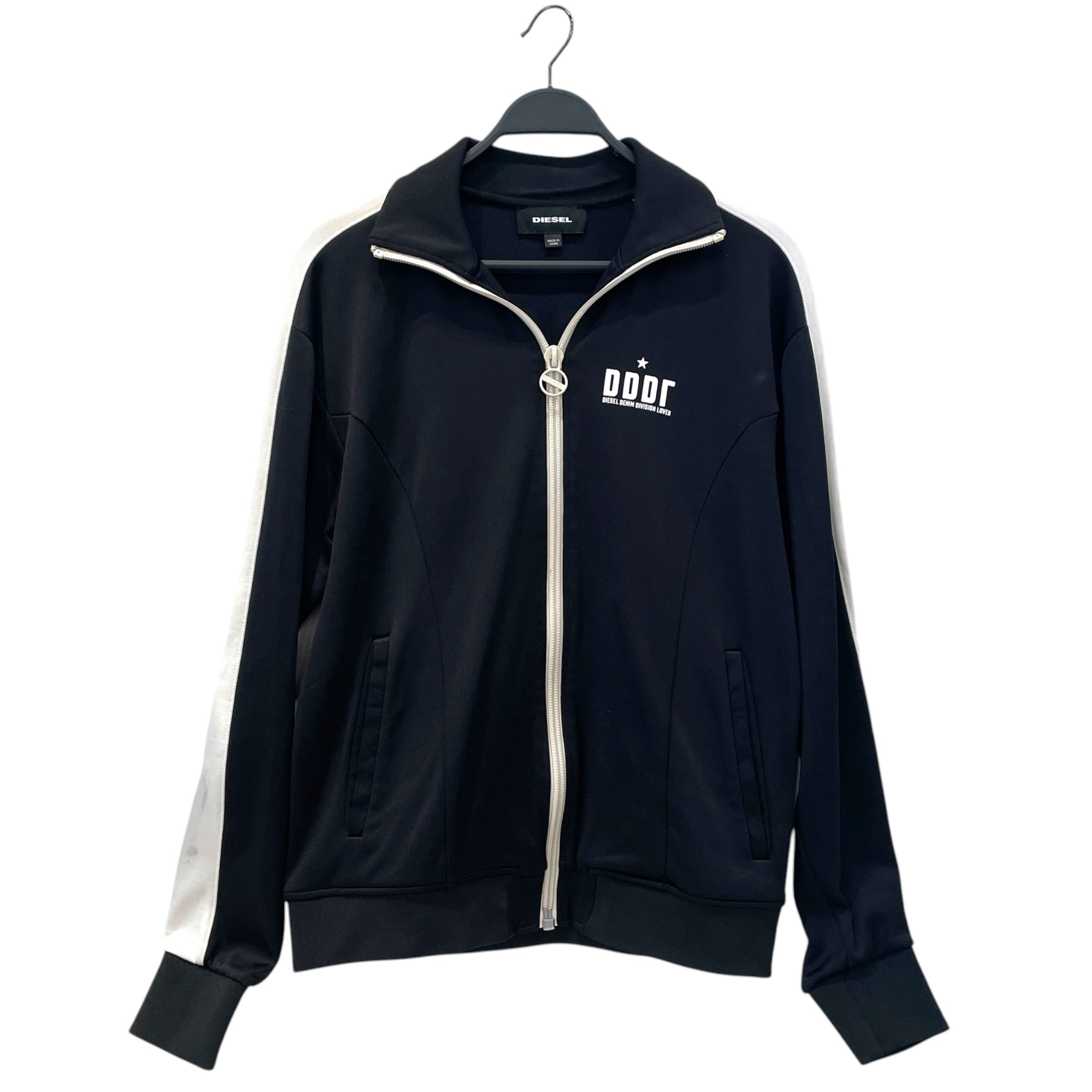 DIESEL/Sweatshirt/L/Nylon/BLK/elmar full zip sweatshirt view 1