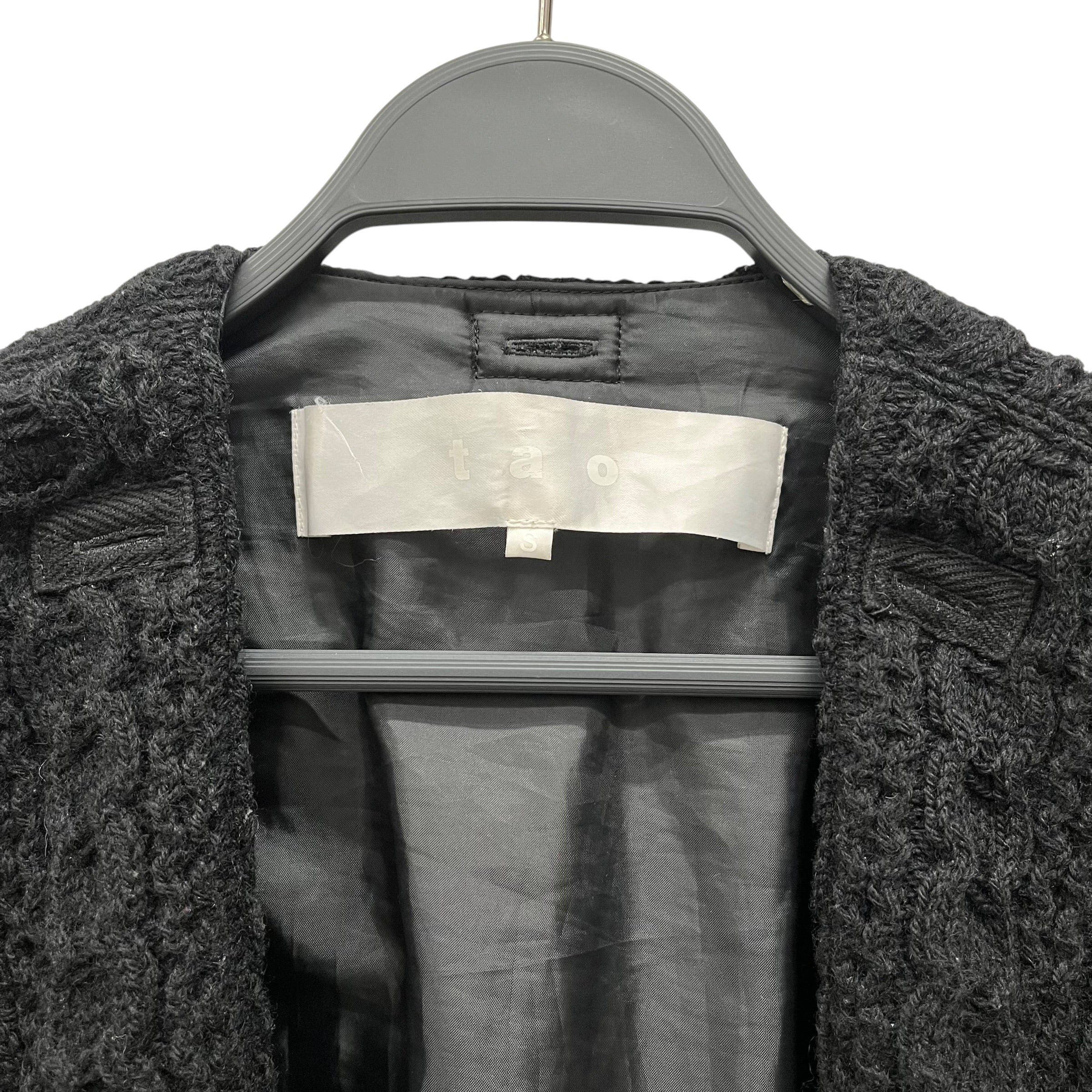 Tao COMME des GARCONS/Jacket/S/Wool/BLK/ view 3