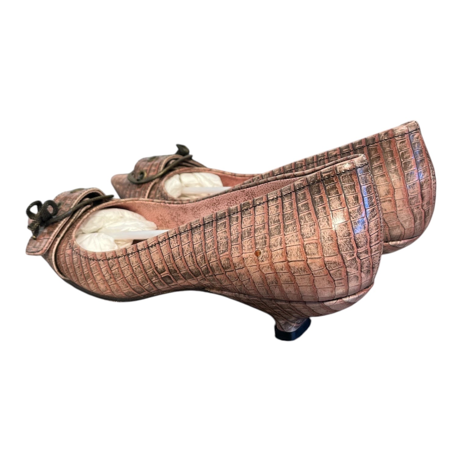 MIU MIU/Heels/EU 36.5/Leather/PNK/Buckle Kitten Heel view 2