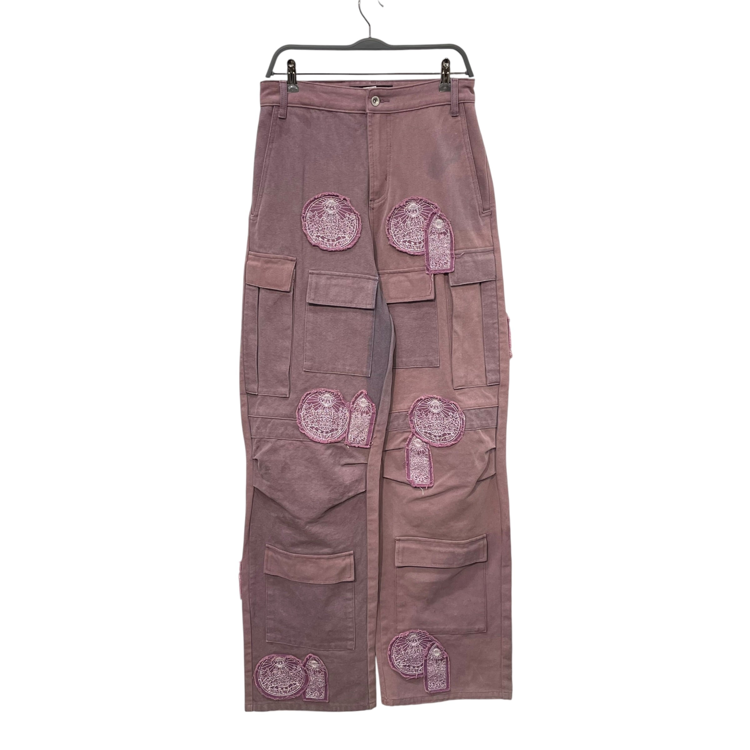 WHO DECIDES WAR/Cargo Pants/30/Cotton/PPL/Graphic/Patch Dual Pocket view 1